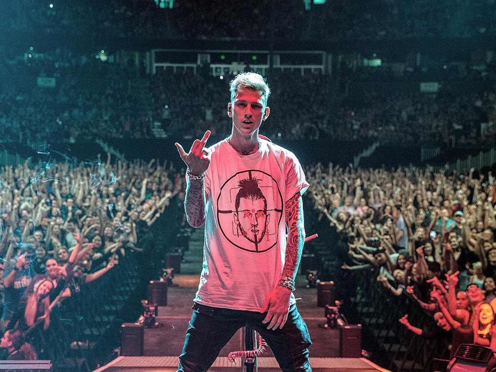 Machine Gun Kelly Trolls Eminem While Wearing 'KILLSHOT' Shirt at