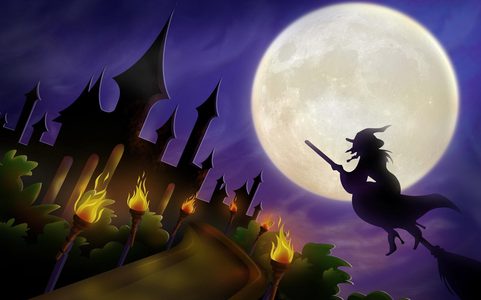 Halloween Witches Wallpaper on MarkInternational.info