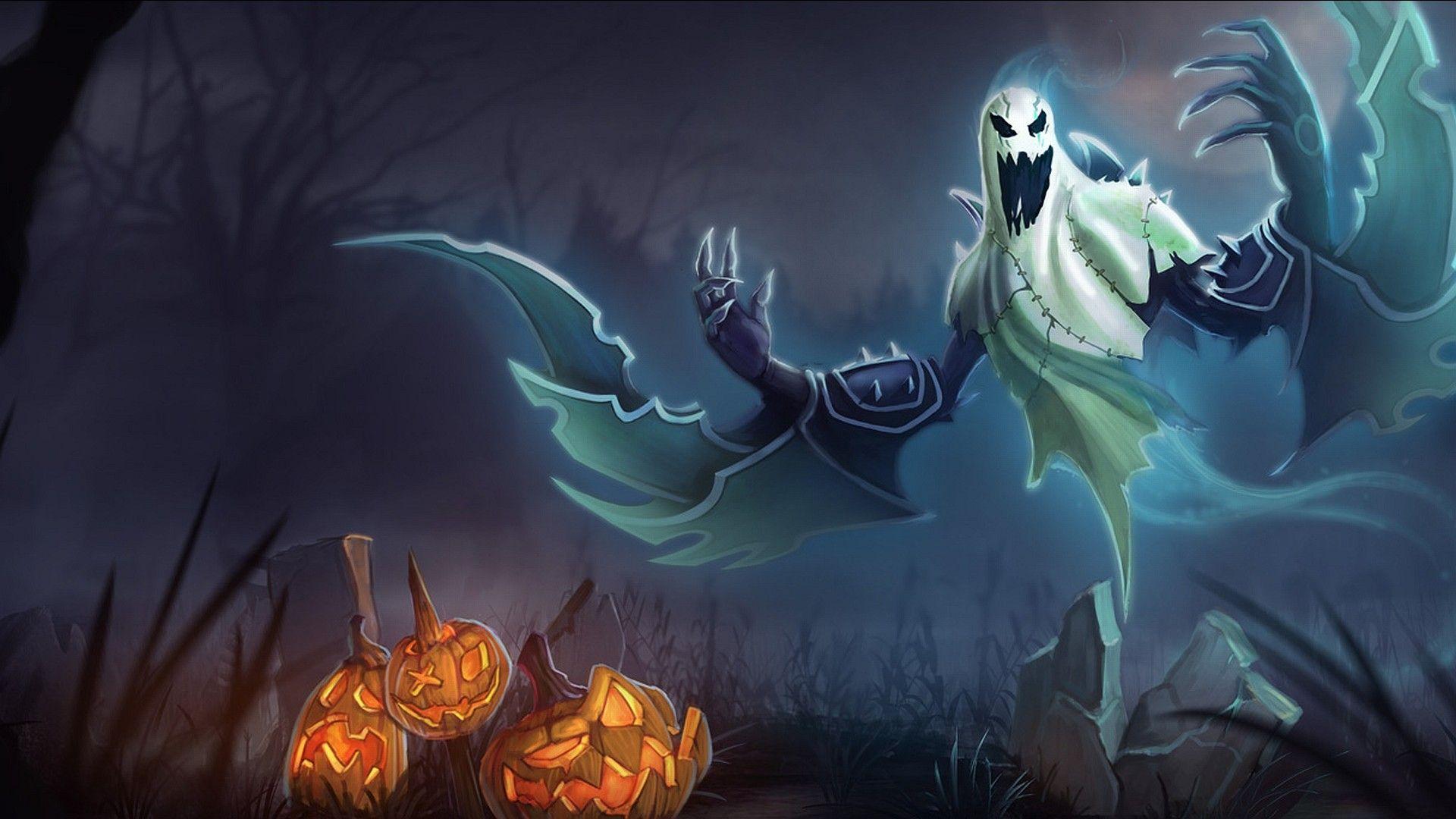 Scary Halloween Ghost (id: 23671). HALLOWEEN