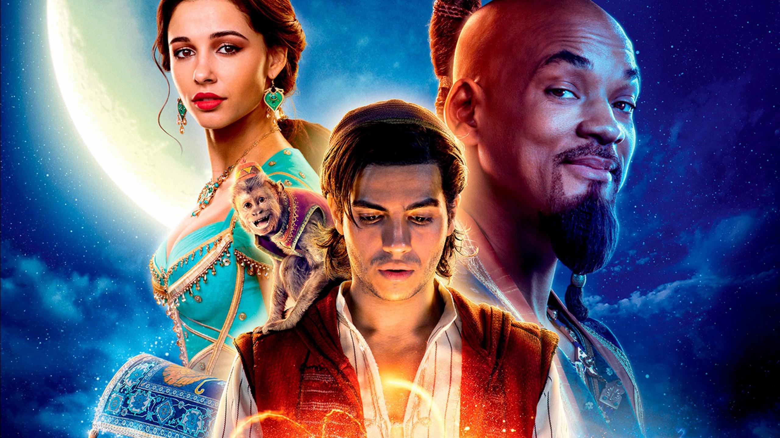 Wallpaper Aladdin, poster, HD, Movies