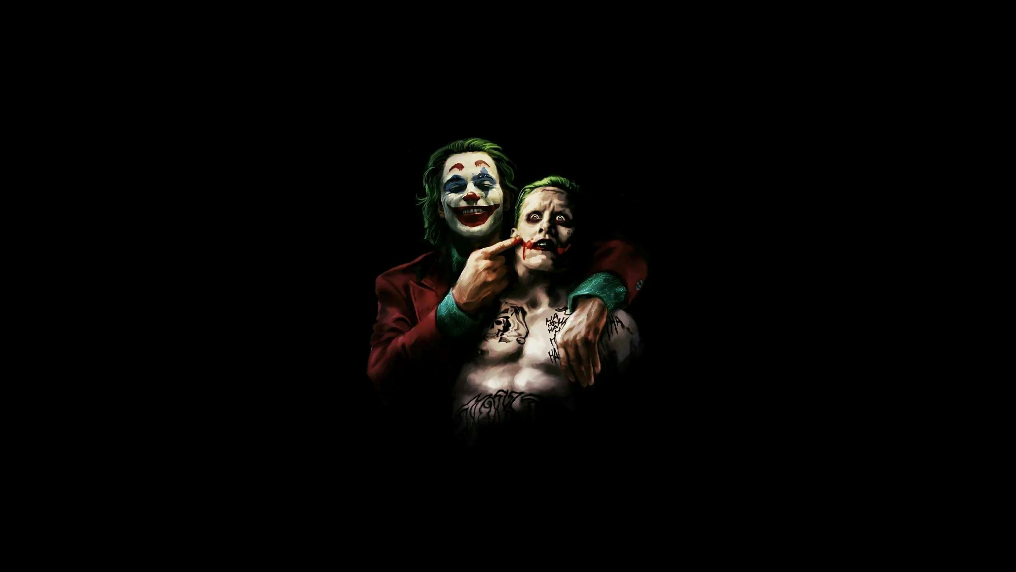 Joaquin Phoenix And Jared Leto As Joker 4k, HD Superheroes
