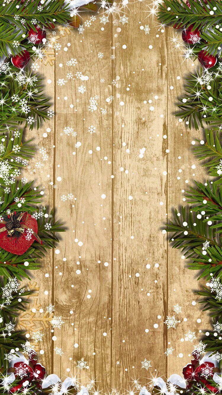 Rustic Christmas iPhone Wallpapers