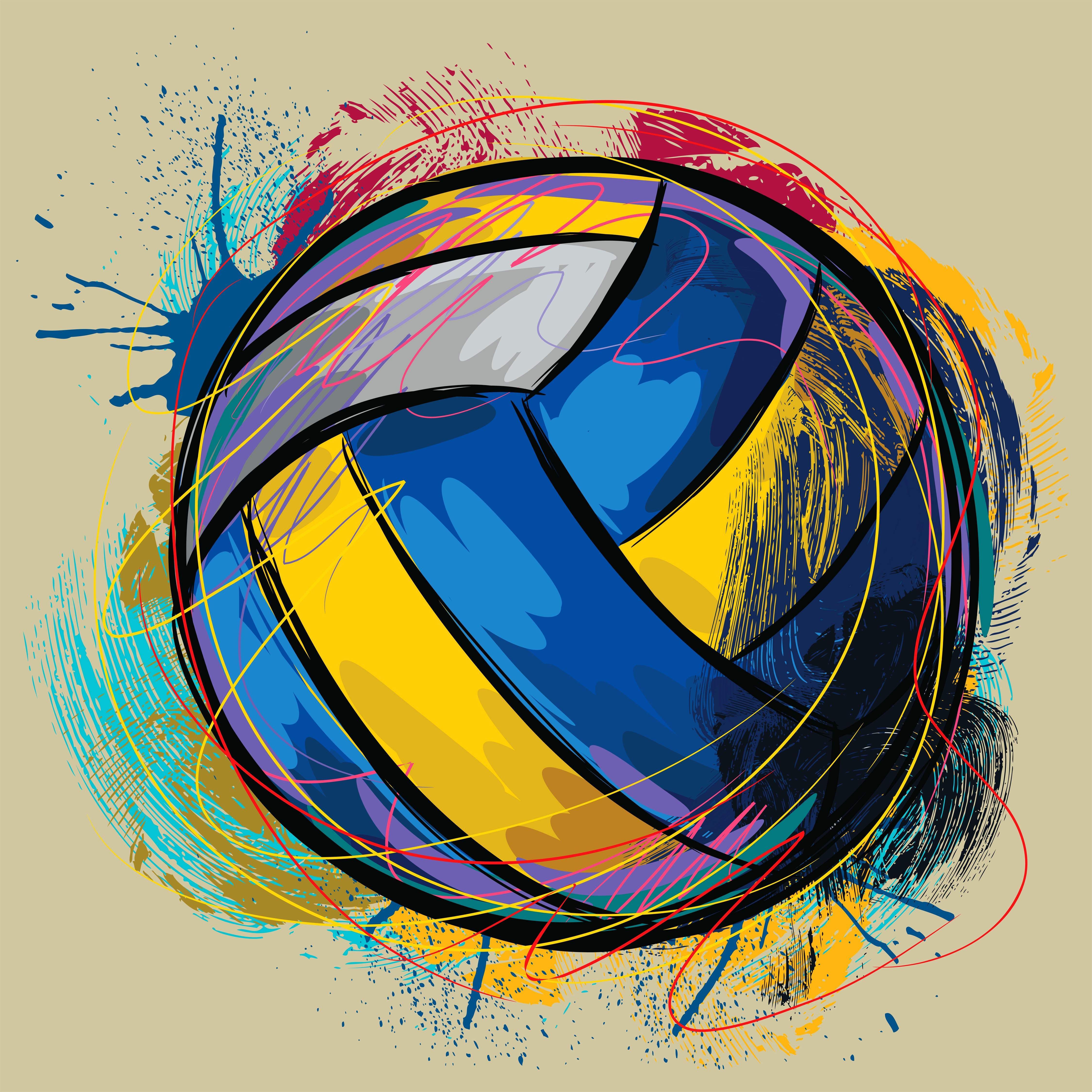 White Volleyball In Blue Background 4K 5K HD Volleyball Wallpapers | HD  Wallpapers | ID #93104