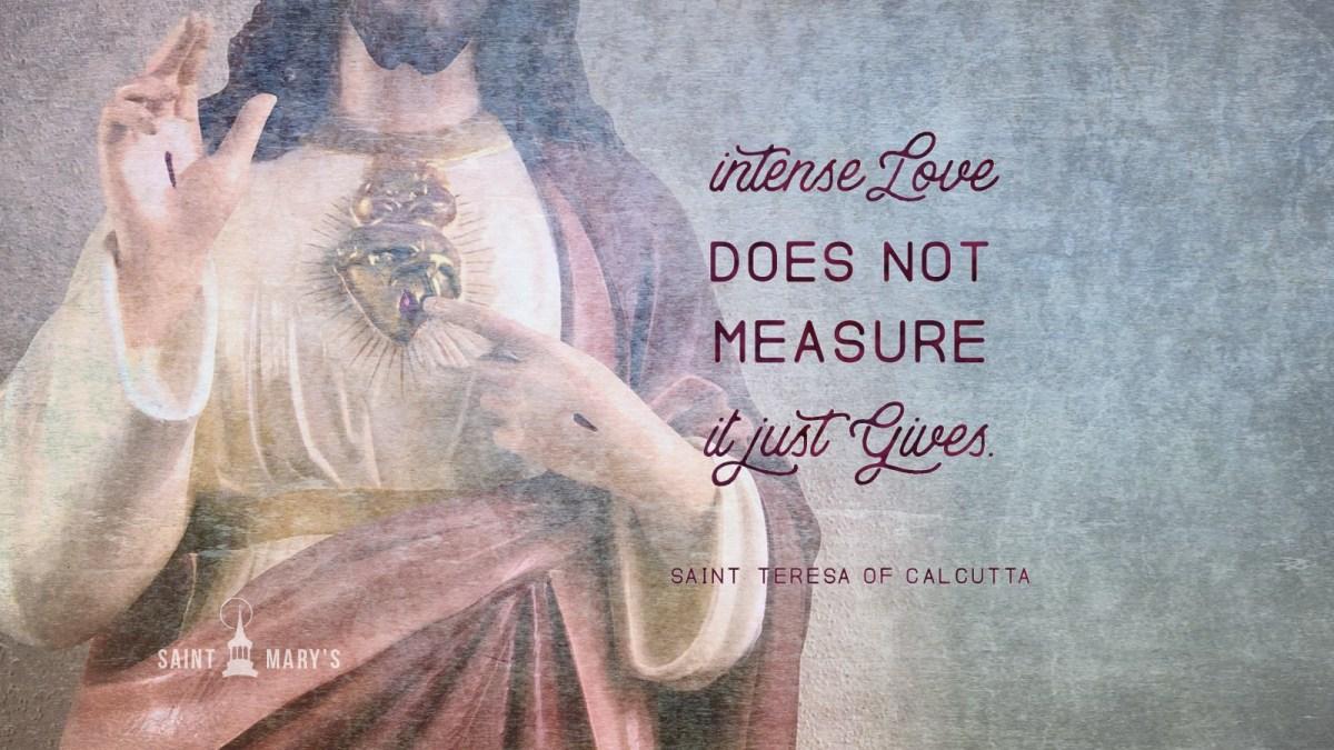 What the saints say about love, and a new thing we're doing