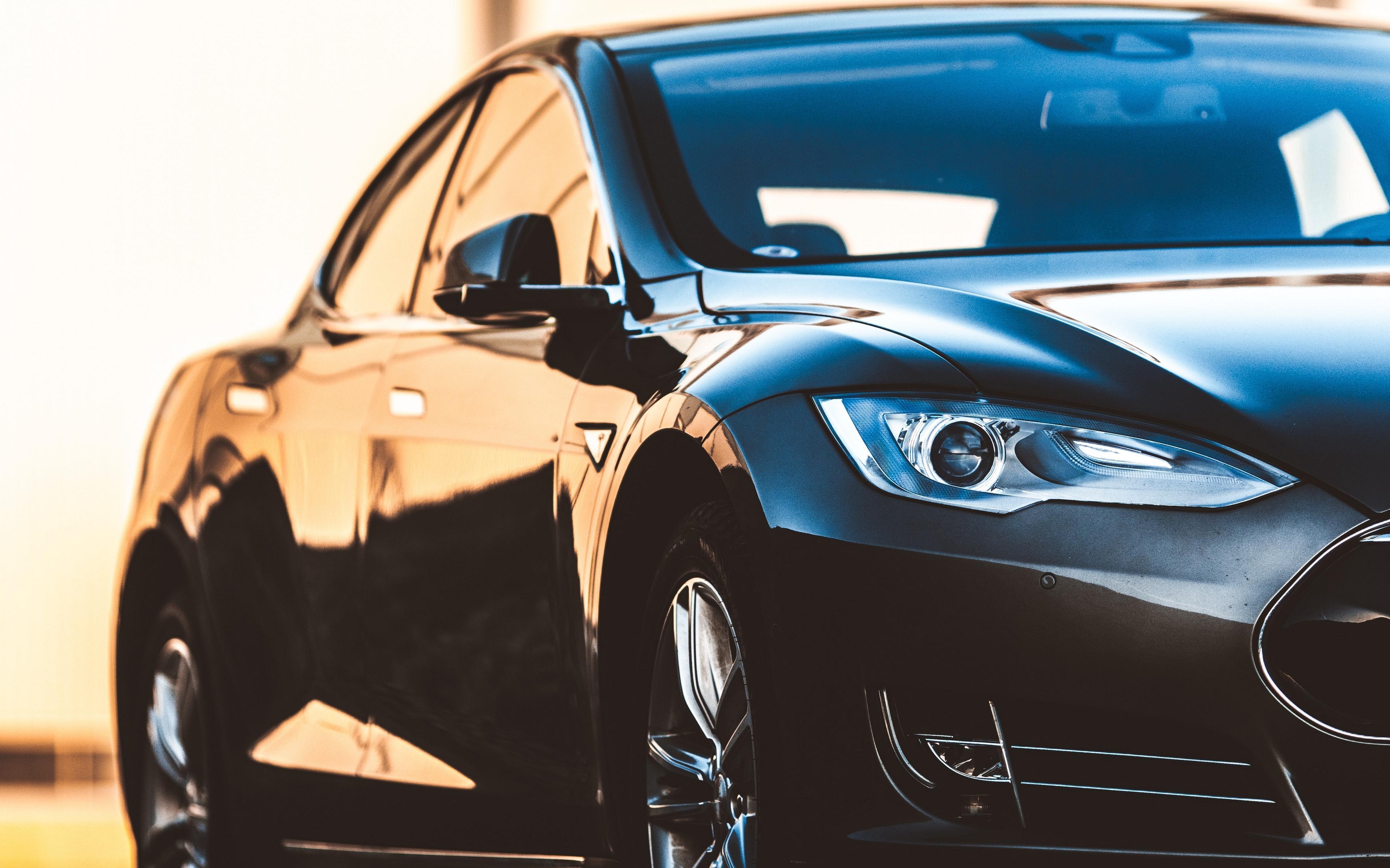 Download wallpaper 3840x2400 tesla model s, tesla, car