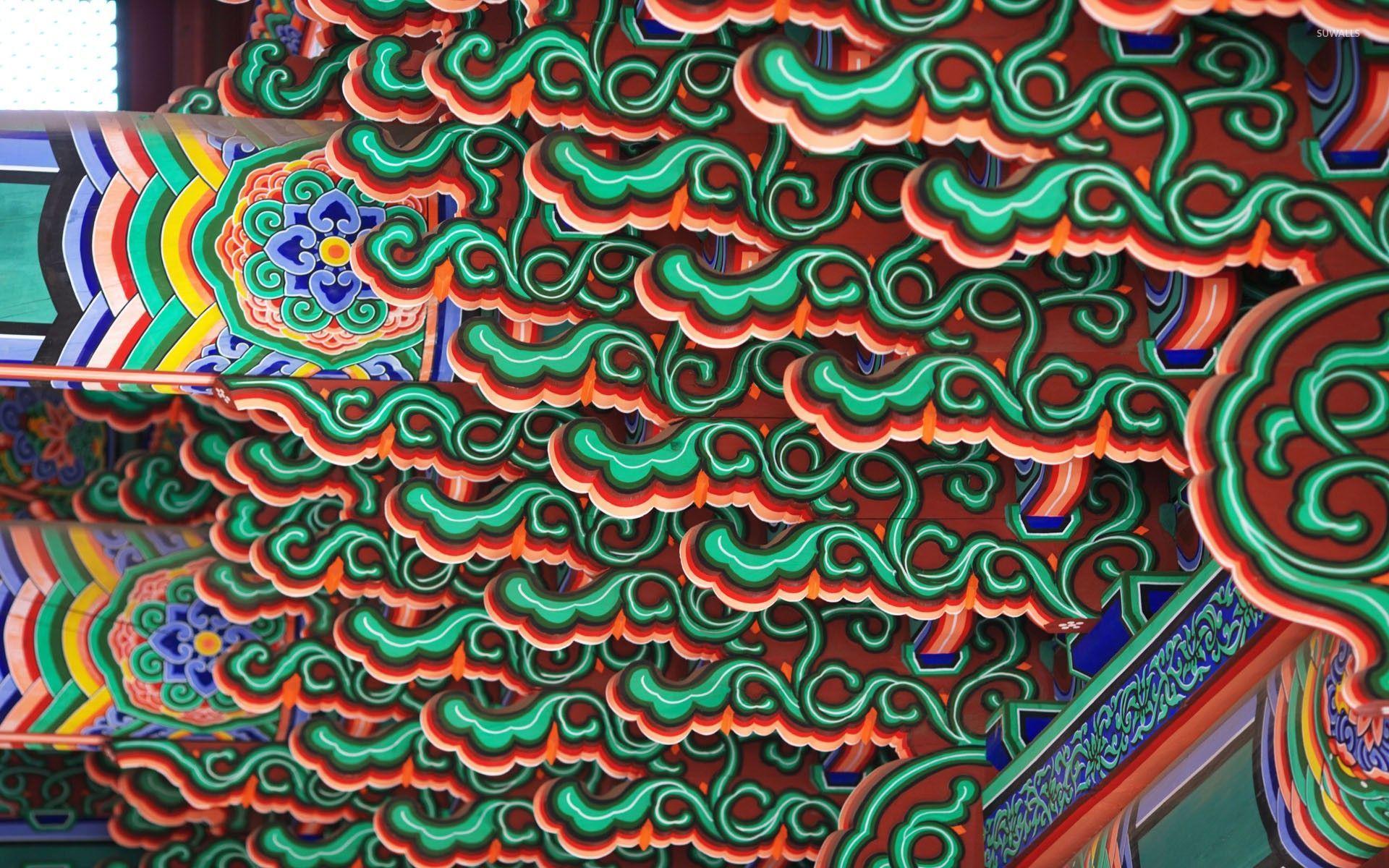 Korean temple details wallpaper wallpaper
