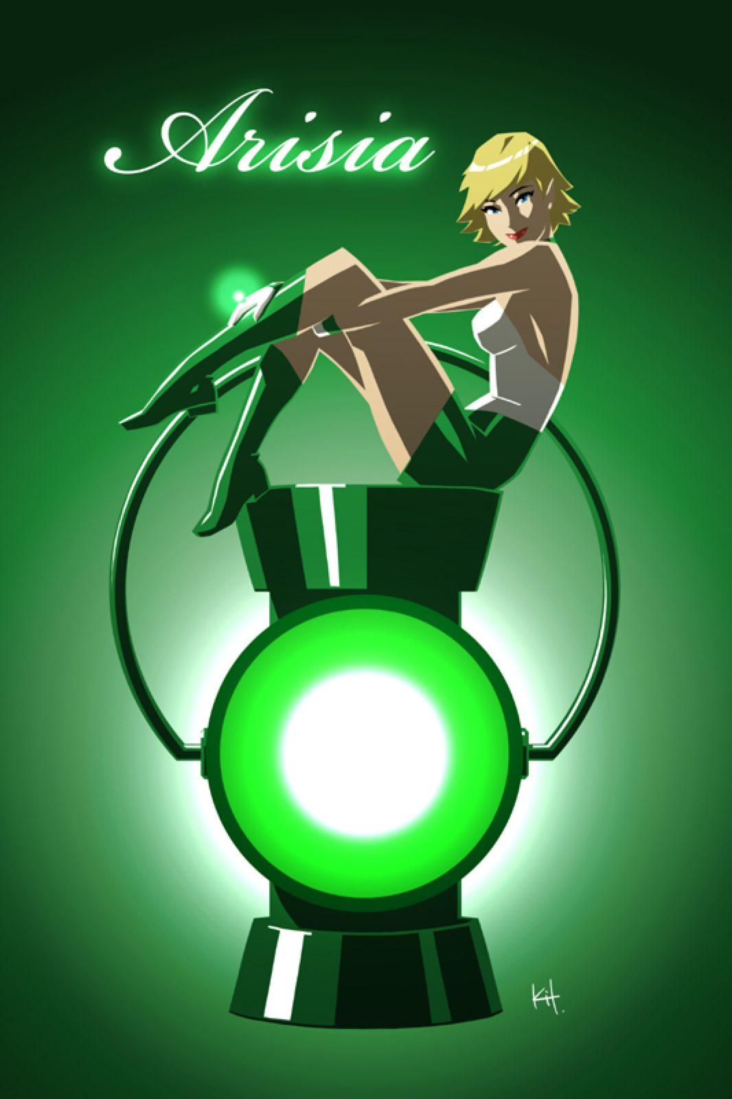 Green Glow Green Lantern Arisia By Kit Kit Kit