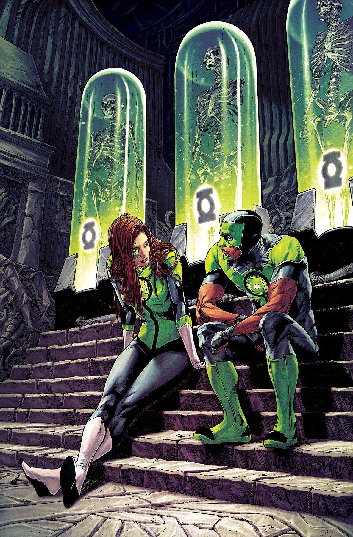 Green Lanterns Simon Baz and Jessica Cruz by Robson Rocha.