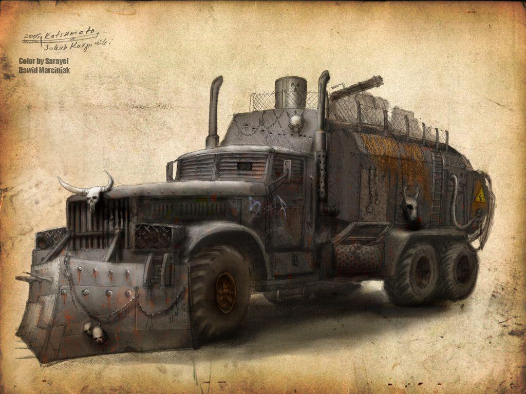 Post Apocalyptical Transport Truck. Inspiration