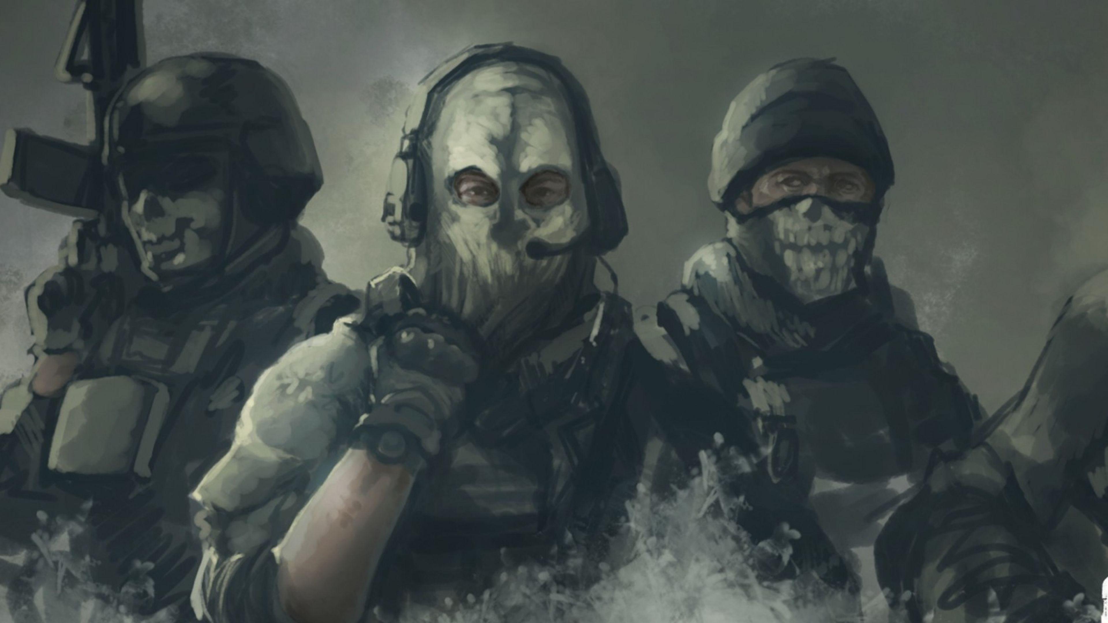 Download Wallpapers 3840x2160 Call of duty, Ghosts, Art 4K Ultra HD