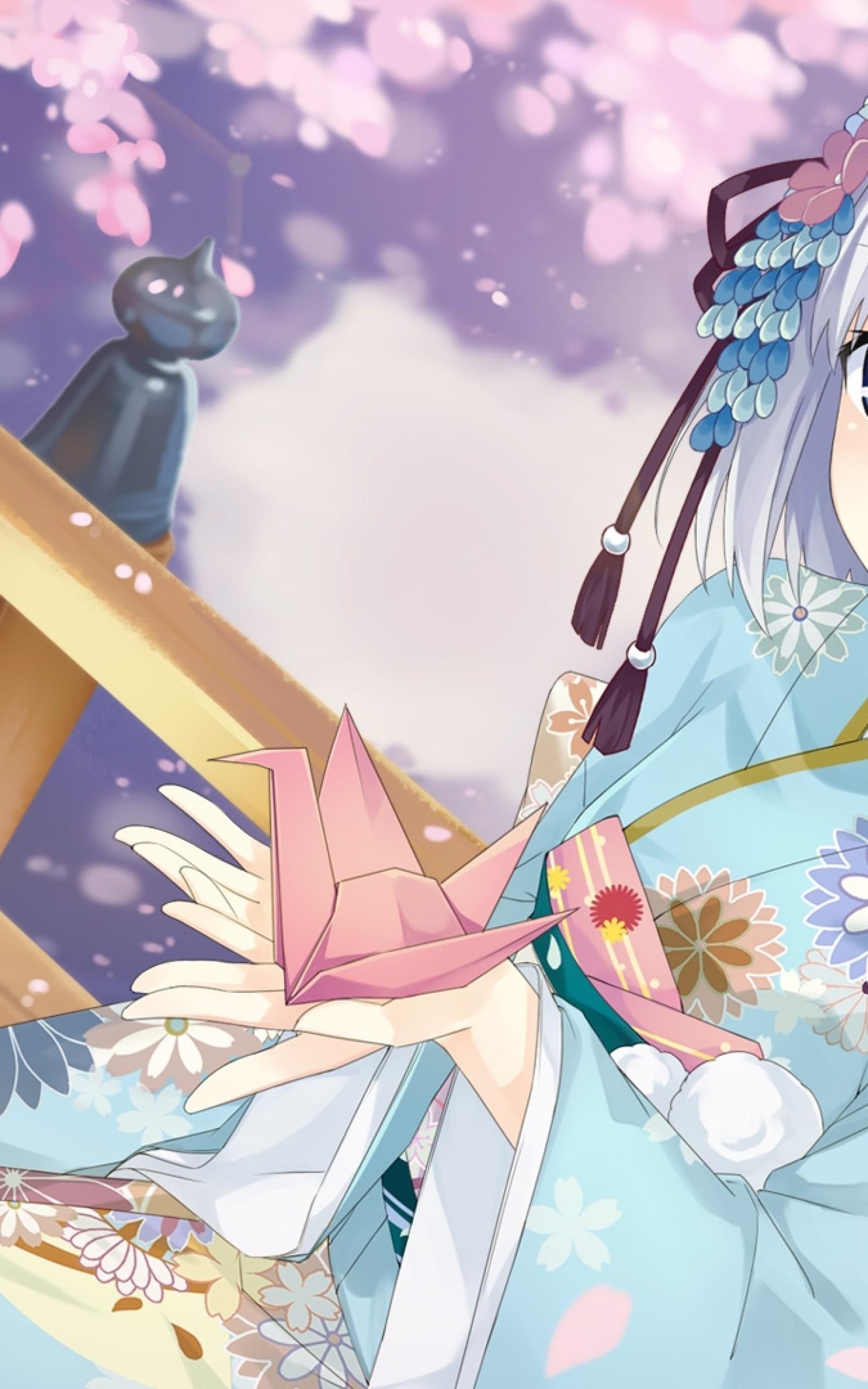 Download 1600x2560 Tobiichi Origami, Date A Live, Sakura