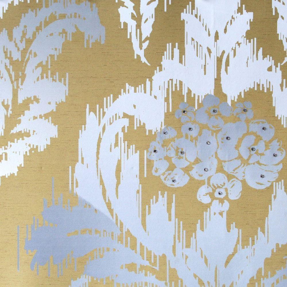 Kandola New Ikat Crystallized Wallpaper Cinnamon