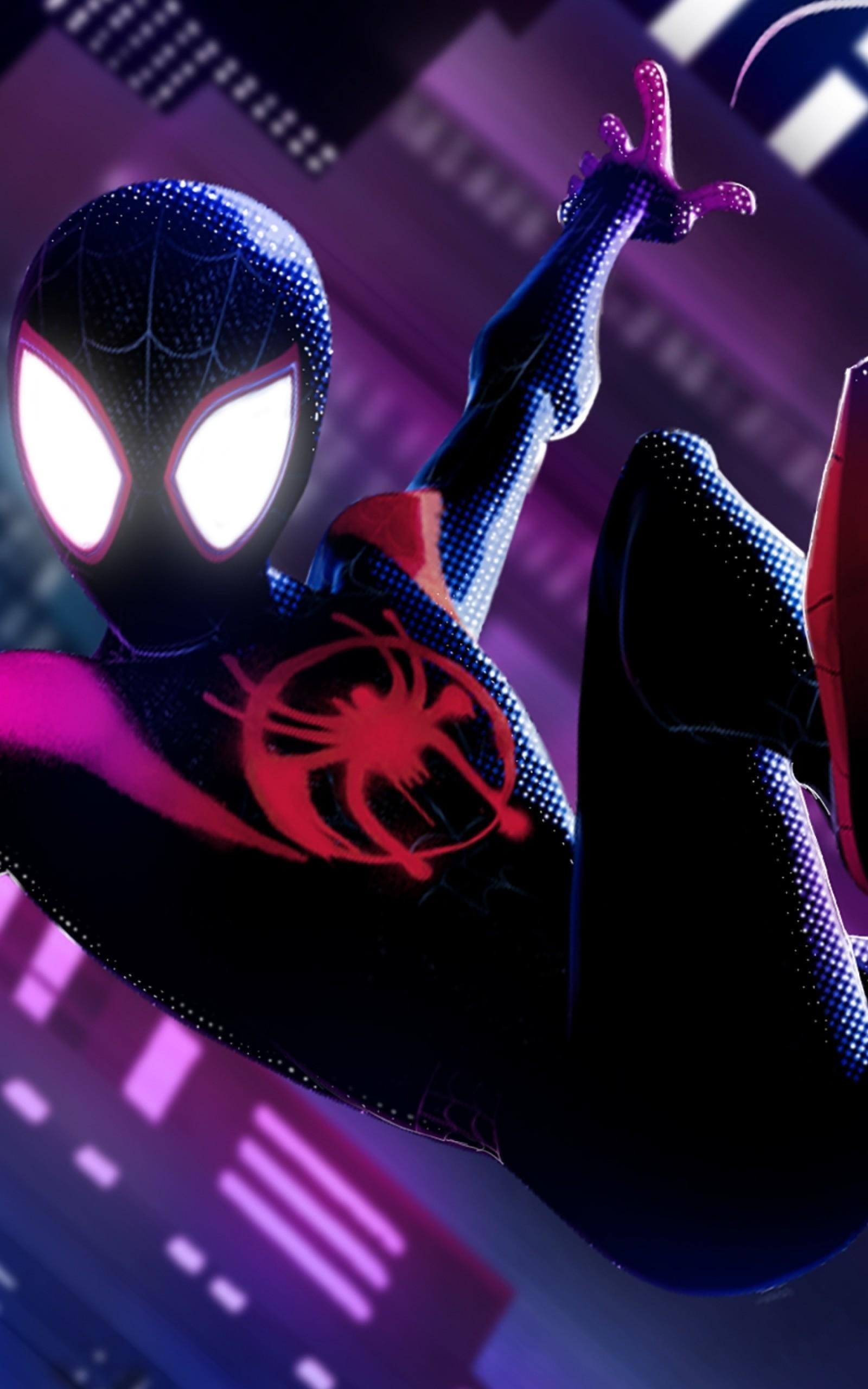 Download 1600x2560 Spider Man: Into The Spider Verse, Miles