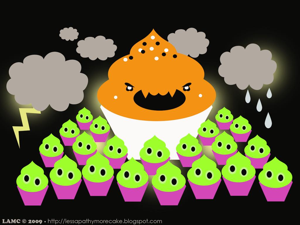 Free download Cute Stew Count Cupcake Halloween Wallpaper