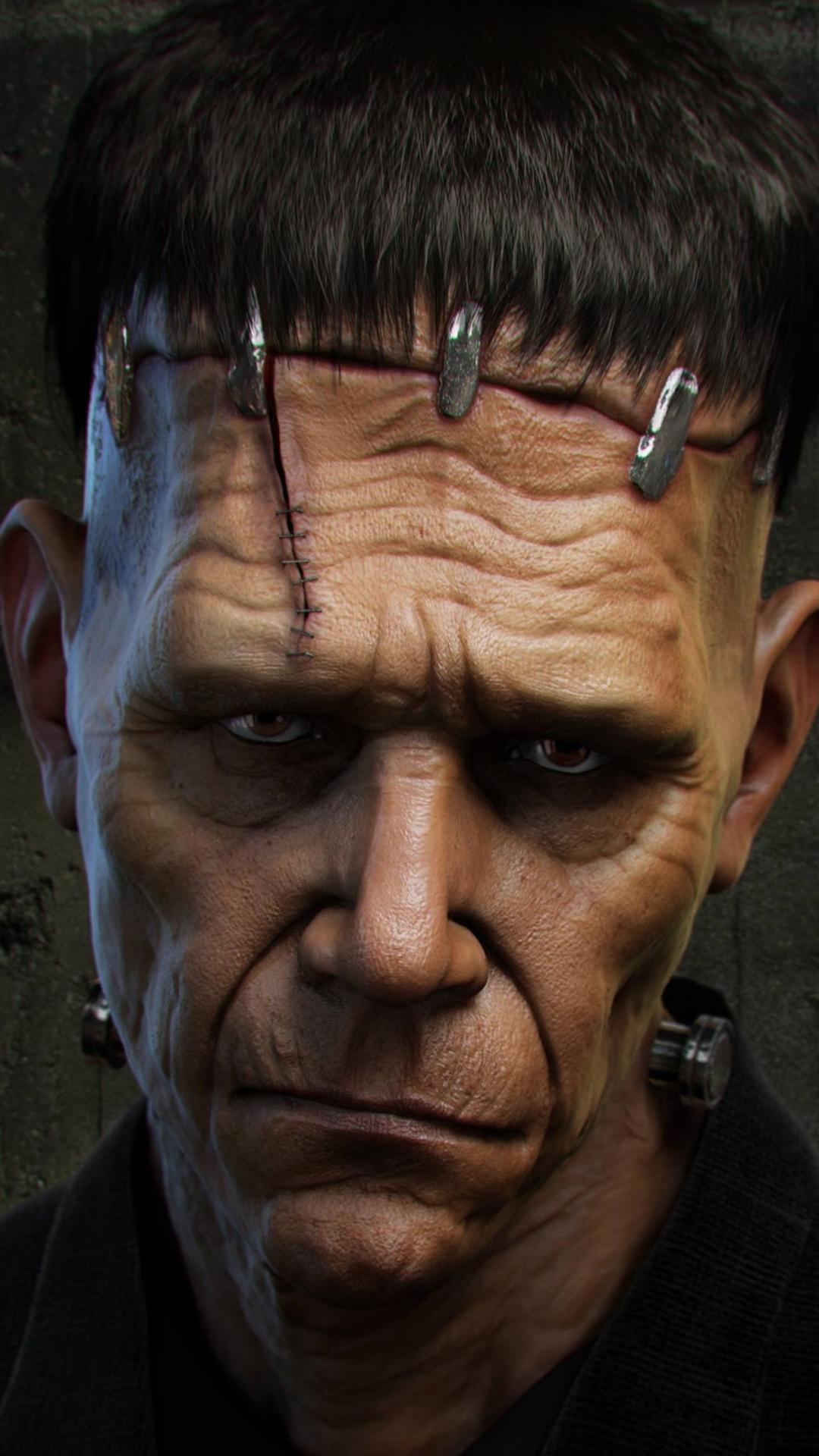 Sad Frankenstein Halloween htc one wallpaper, free and easy to download