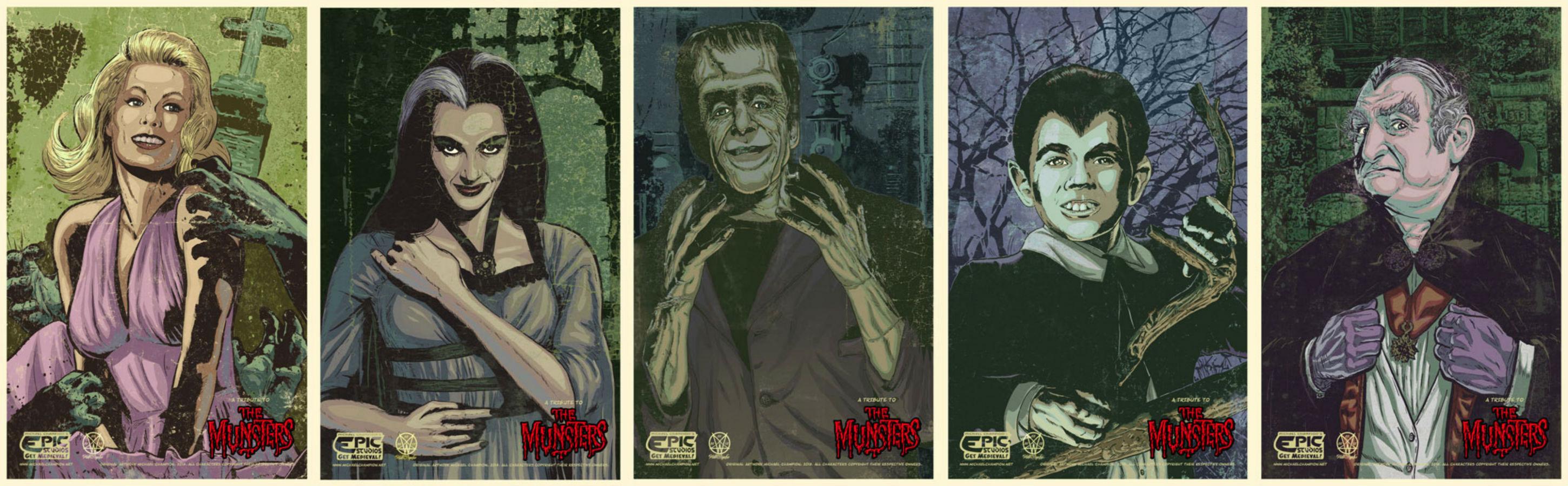 THE MUNSTERS Comedy Dark Frankenstein Munsters Halloween