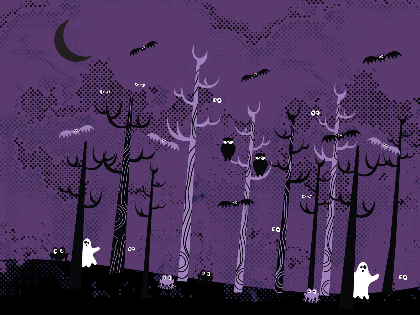 Purple Halloween Wallpapers Wallpaper Cave