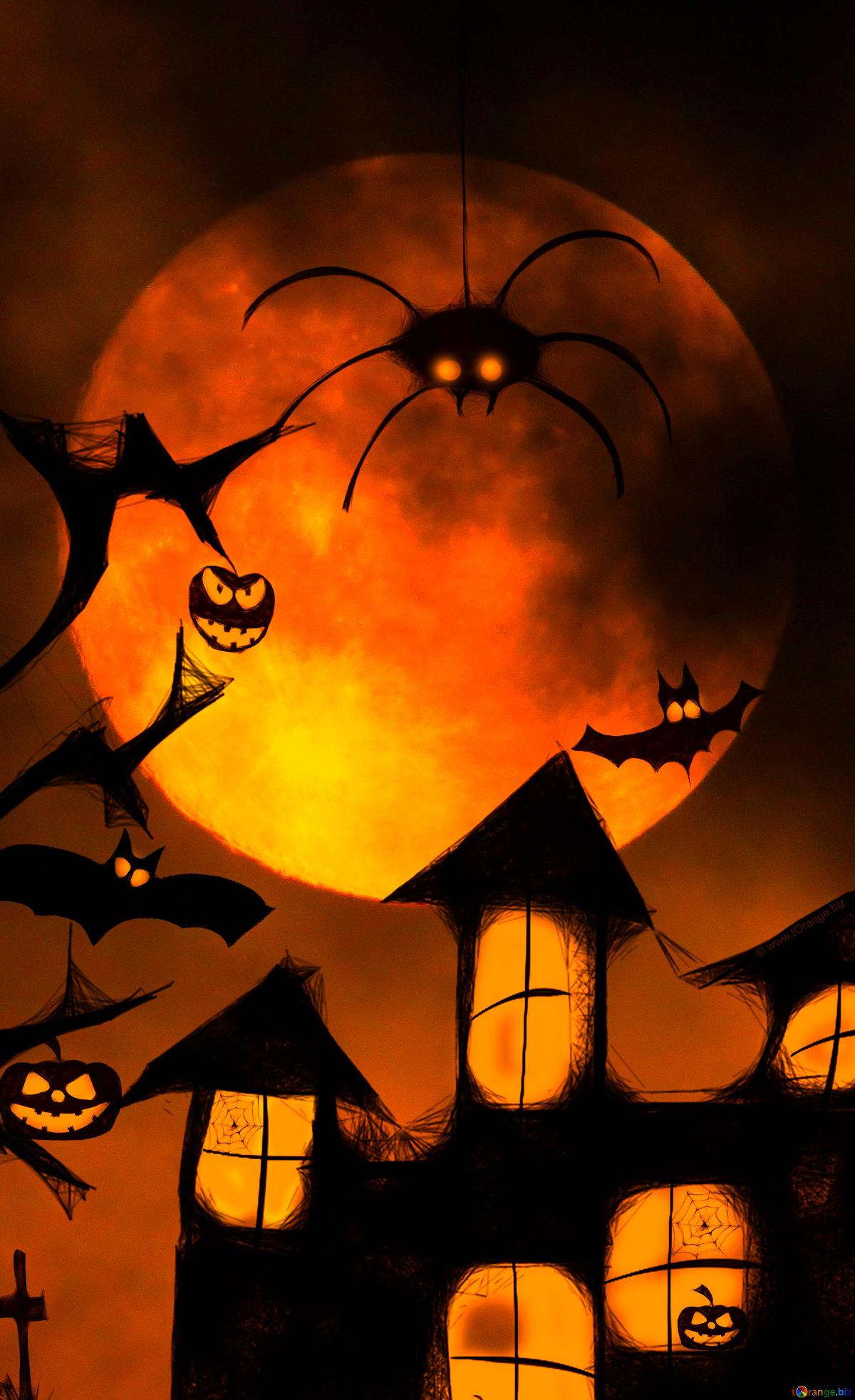 Download free picture Halloween vertical poster backdrop