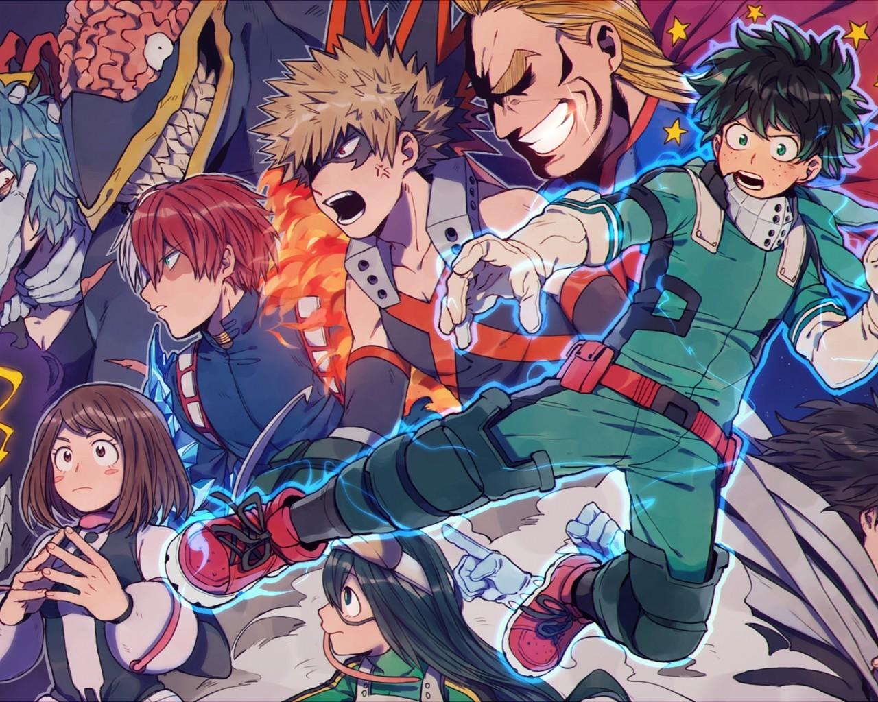Download 1280x1024 Boku No Hero Academia, Midoriya Izuku