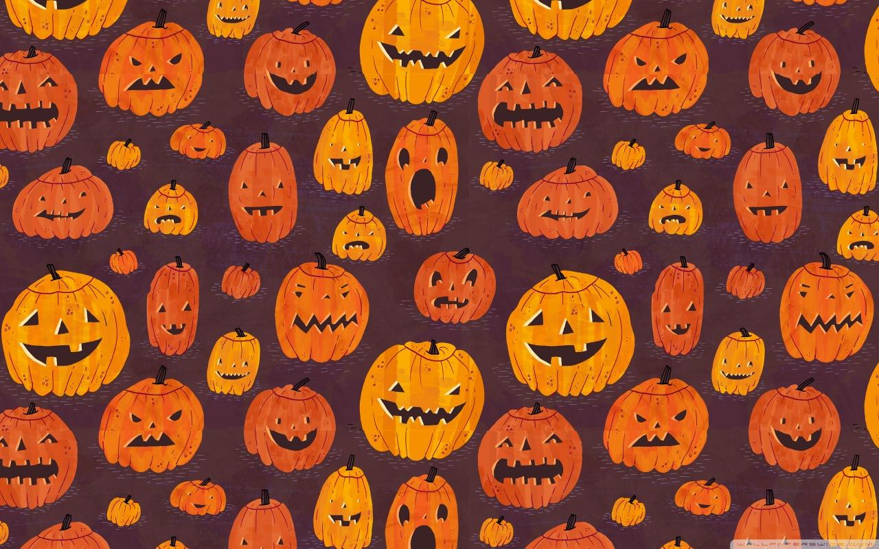Halloween Pumpkins Pattern ❤ 4K HD Desktop Wallpaper for 4K