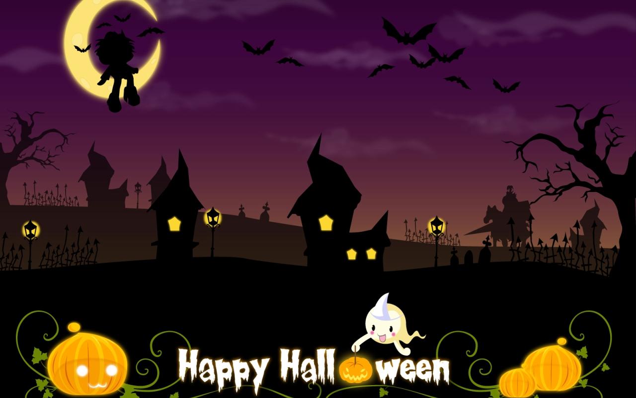 Best Background: Halloween Wallpaper 1280x800 WideScreen