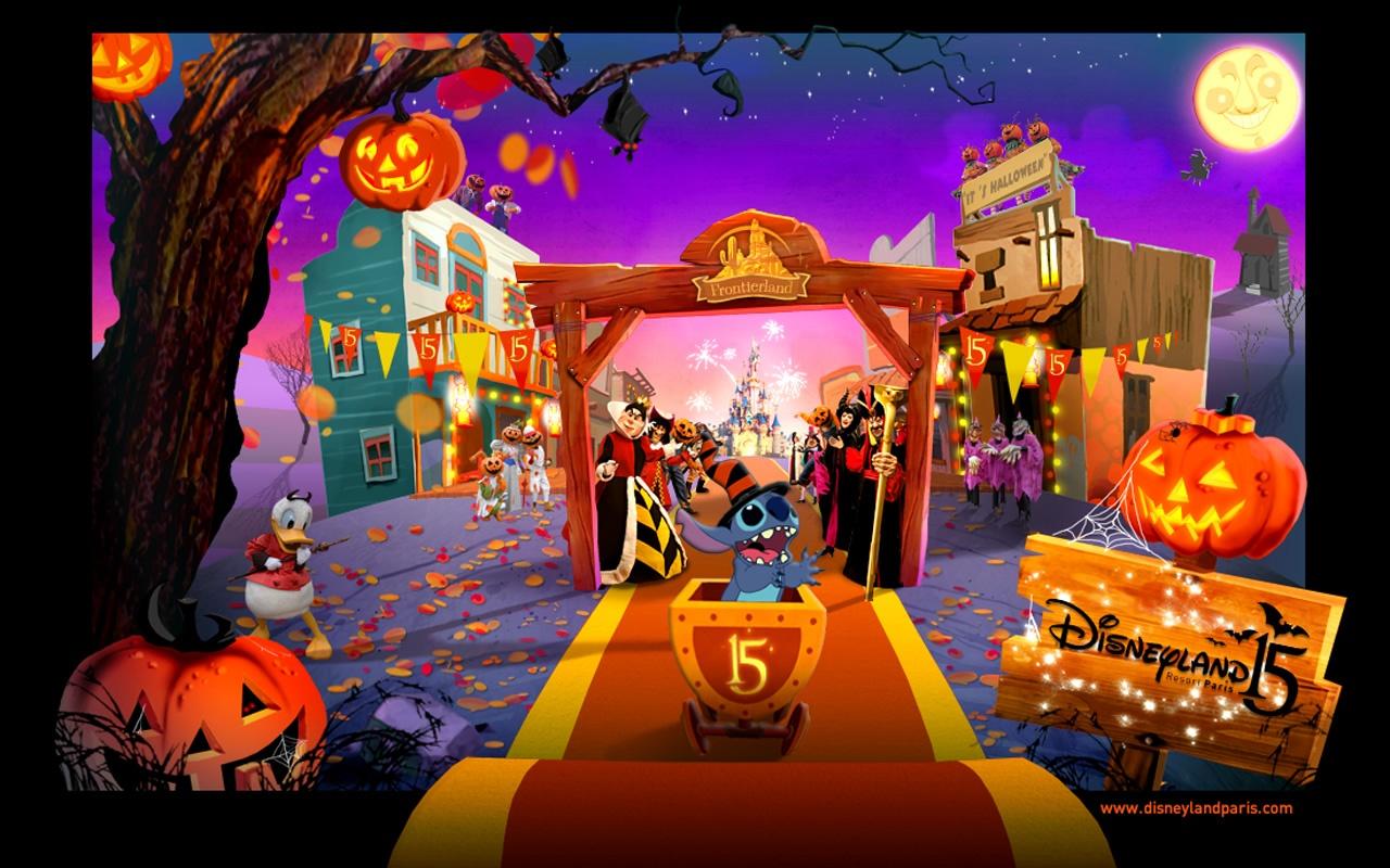 Disney Halloween desktop PC and Mac wallpaper