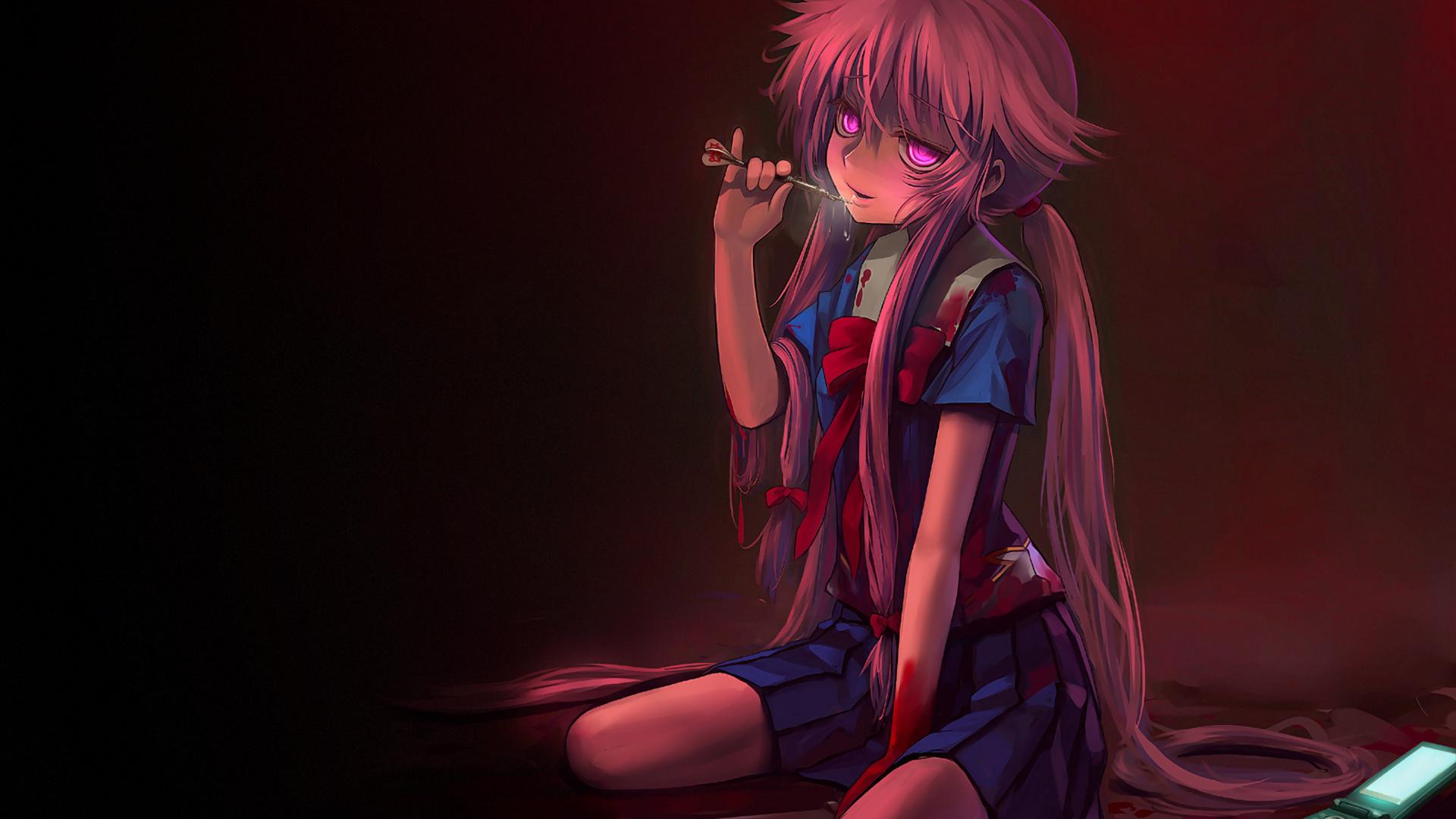 Character, Girl, Yandere, Darkness, Anime Full HD, HDTV