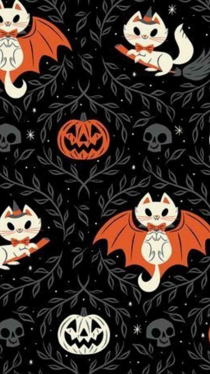 Halloween pattern. Halloween wallpaper, Halloween wallpaper iphone, Halloween illustration
