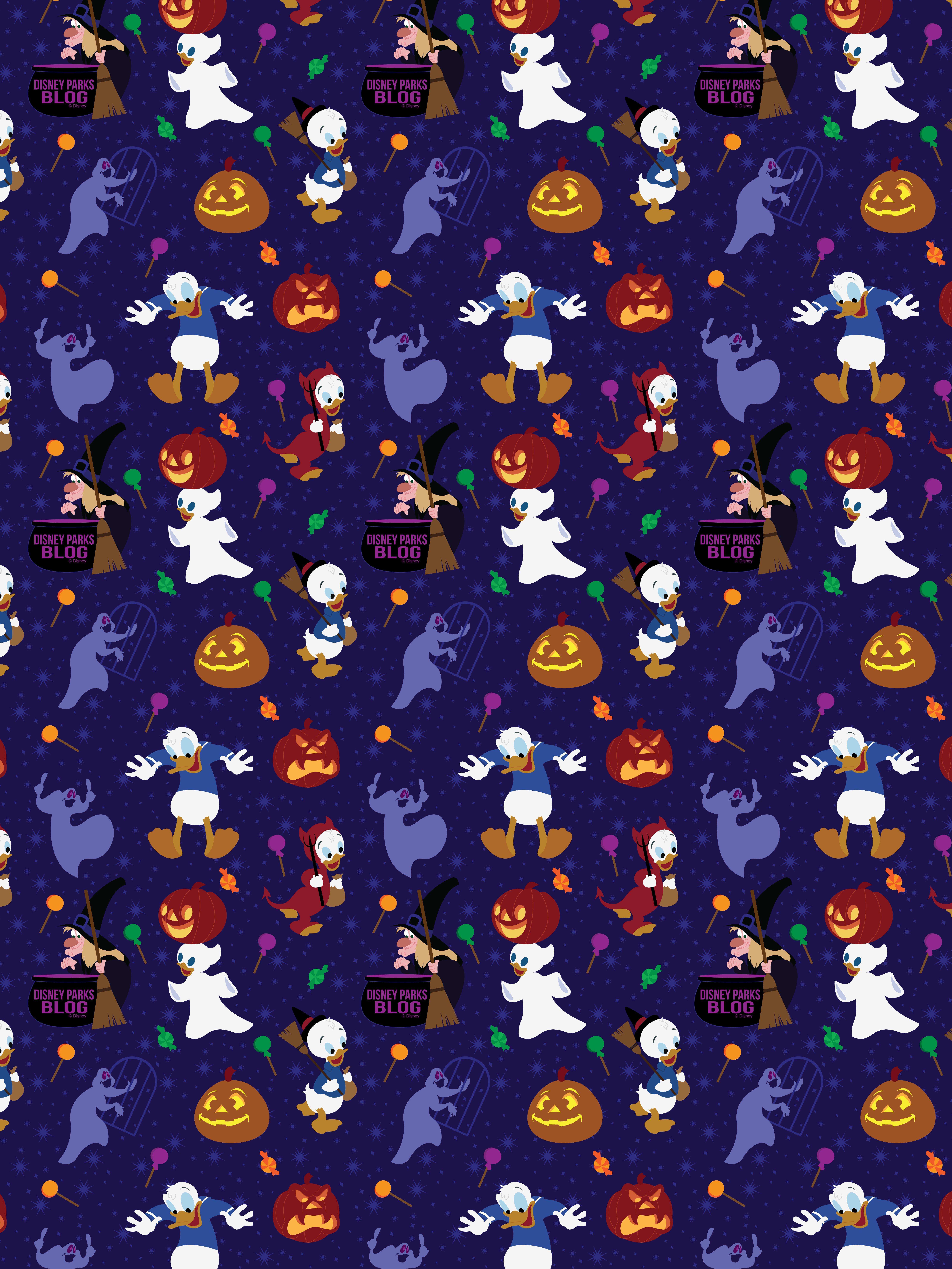 Free Halloween Wallpaper From Disney! Blog Wallpaper 2019 Donald Duck Halloween Wallpaper Iphone Android