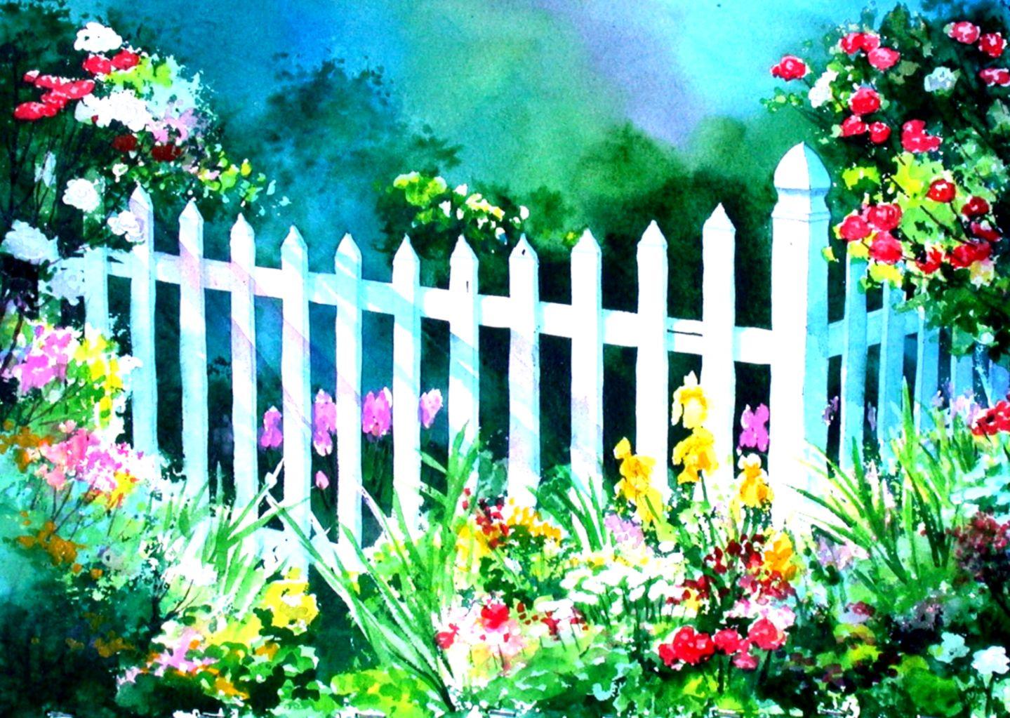 Garden Fence HD Wallpaper Free Download