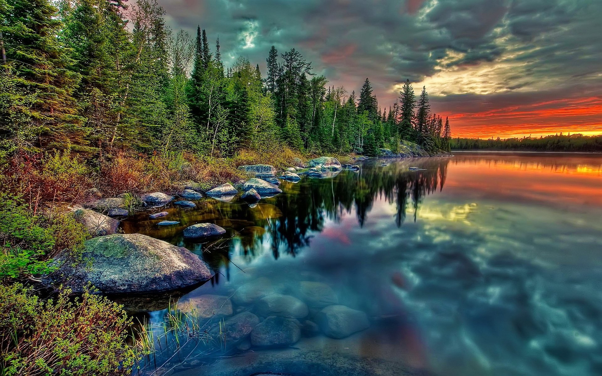 Sunset Lake Wallpapers - Wallpaper Cave