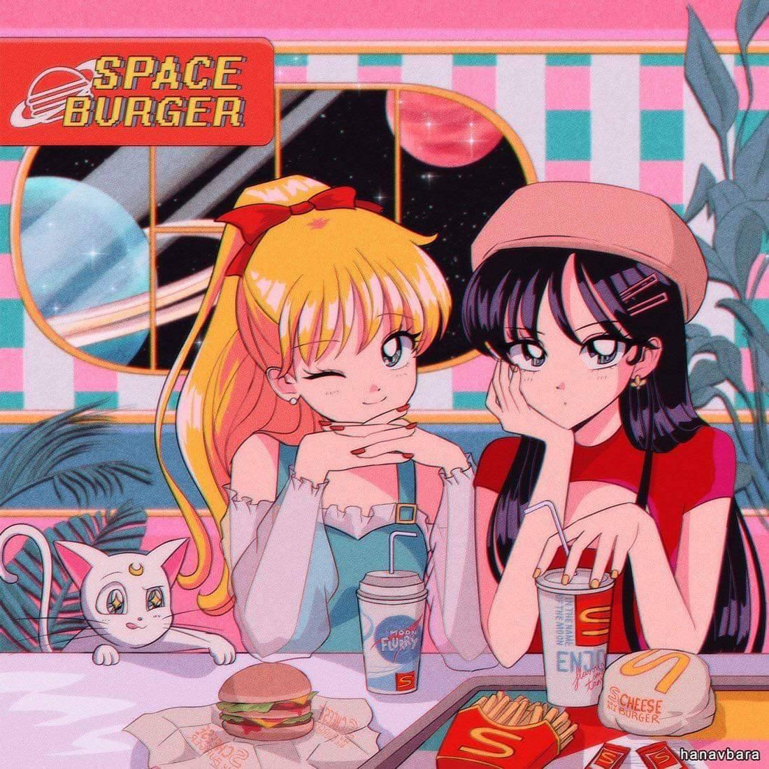 a e s t h e t i c. Sailor Moon Moon Eating Wallpaper