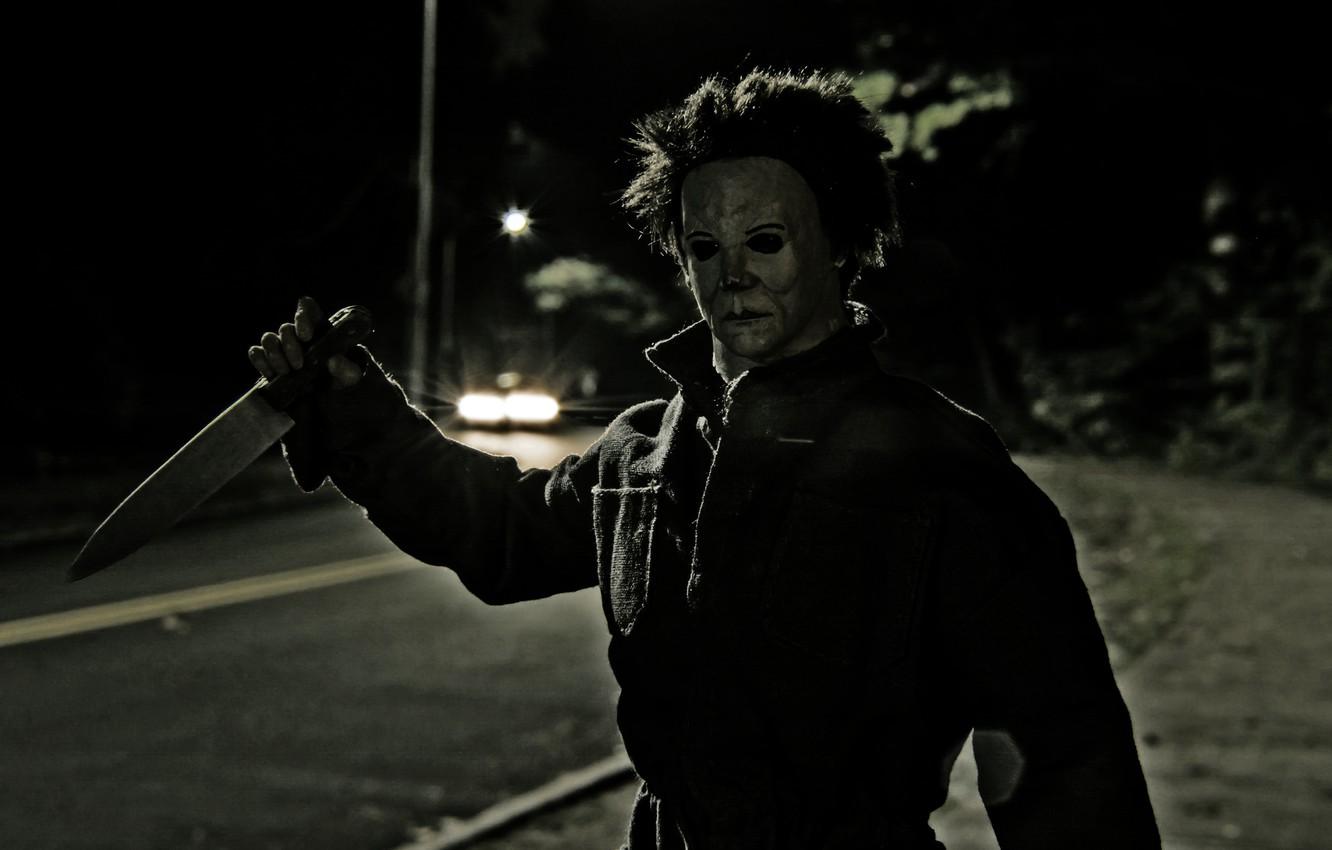 Wallpaper toy, mask, knife, Halloween, Michael Myers image