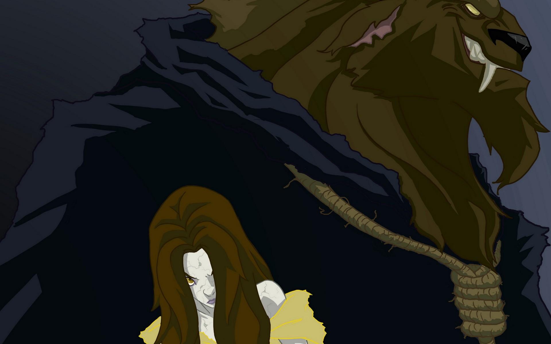 dark, Belle, Beauty And The Beast, twisted wallpaper