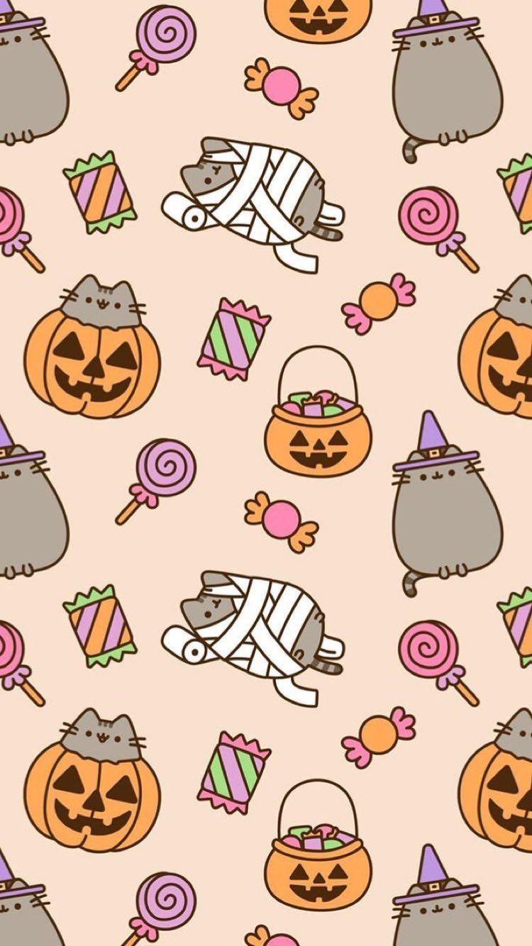 Kawaii Halloween iPhone Wallpaper