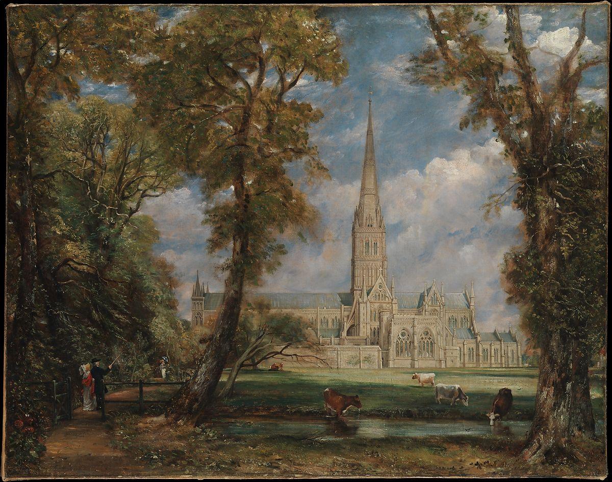 John Constable. Salisbury Cathedral from the Bishop's
