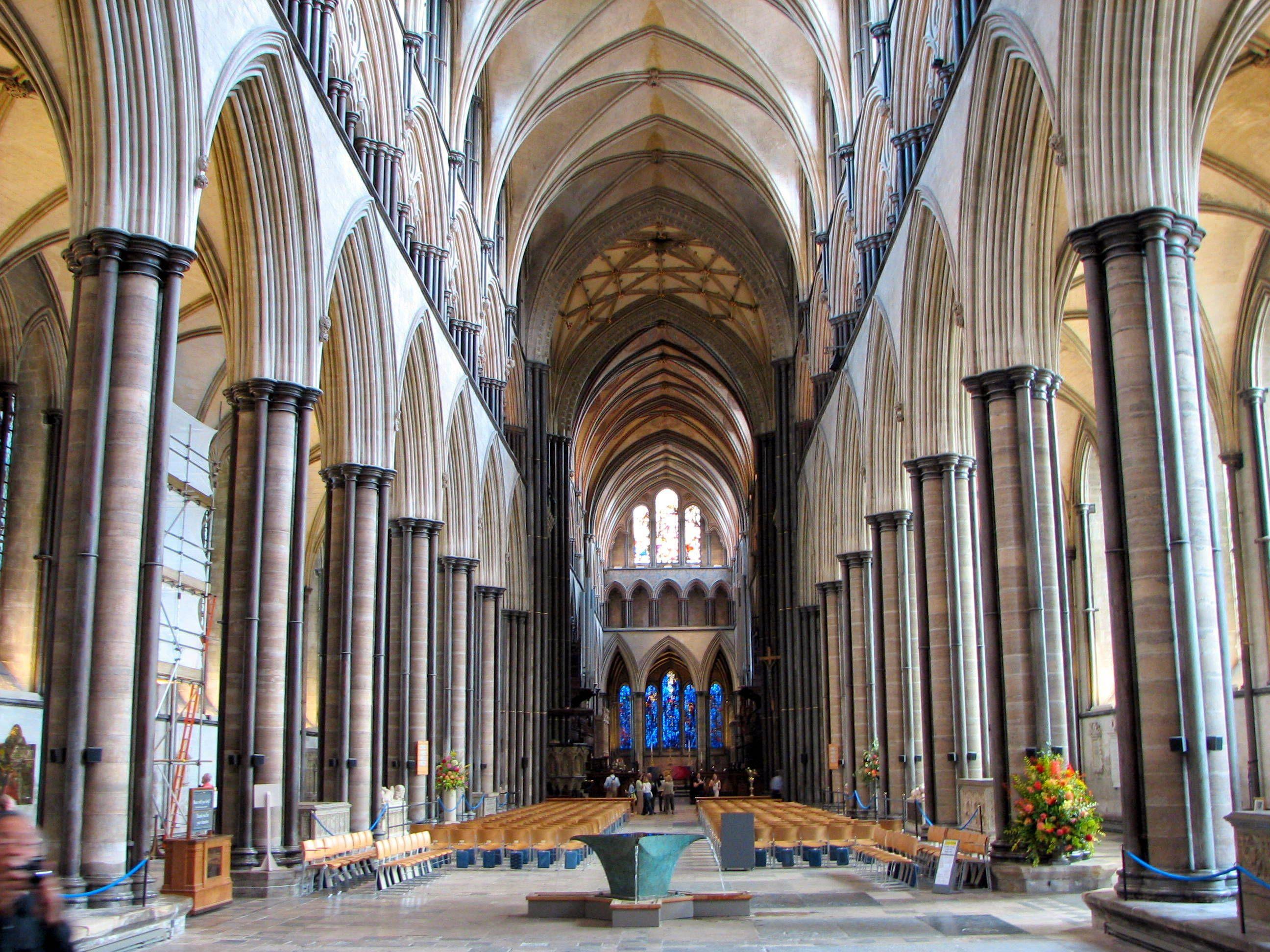 Inside the Salisbury Cathedral, Salisbury, England