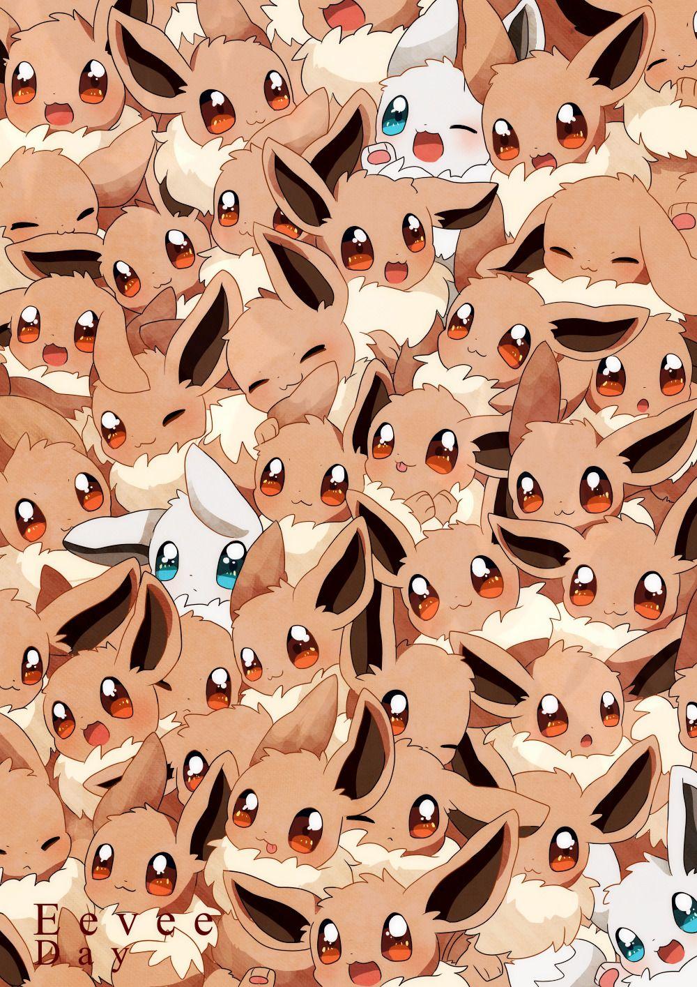 Eevee Day. Let's see. theres some #ShinyEevee and some