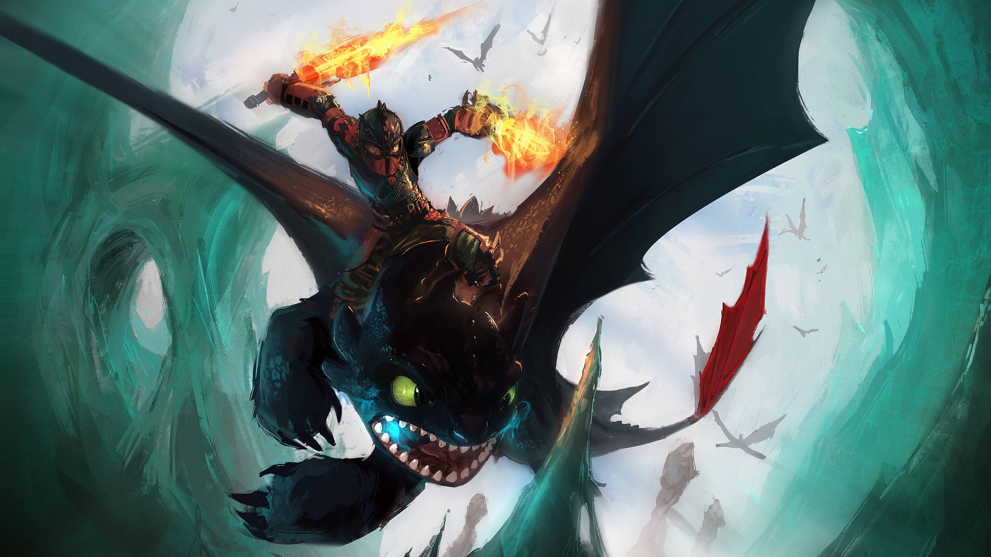 Toothless and Hiccup How to Train Your Dragon: The Hidden