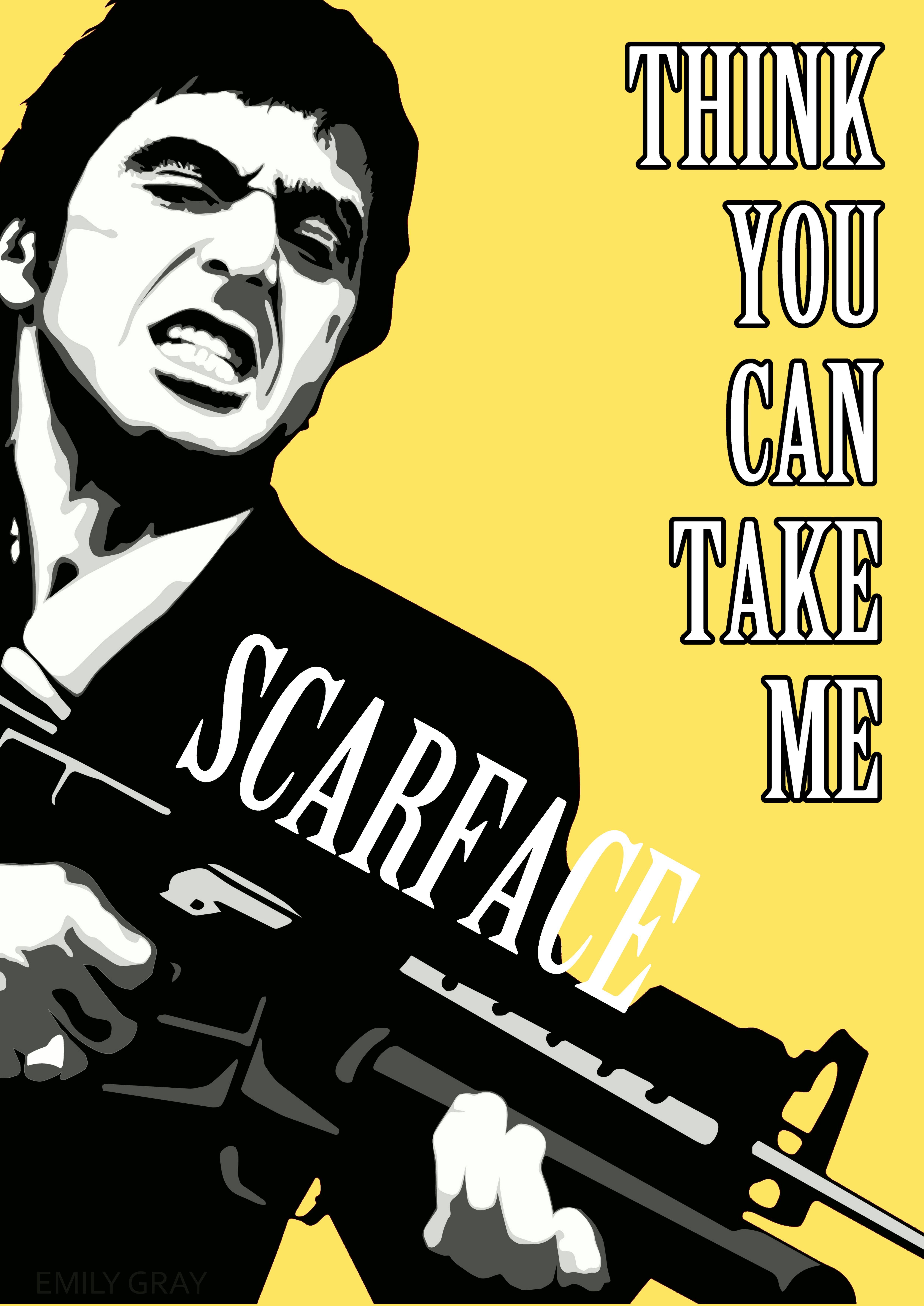 scarface say hello to my little friend wallpaper
