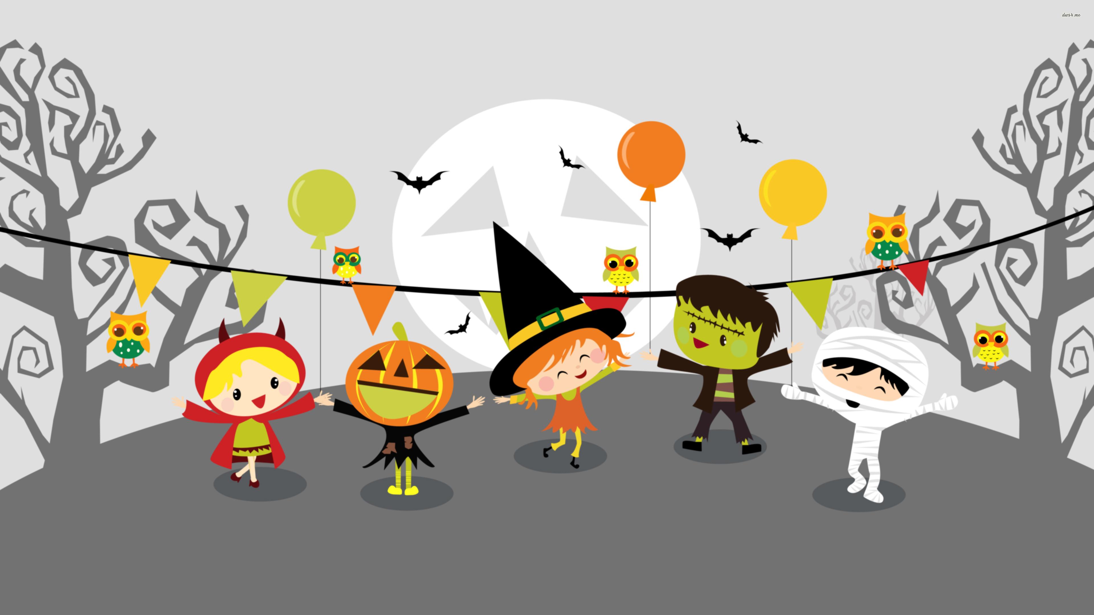 Kids in Halloween costumes wallpaper wallpaper