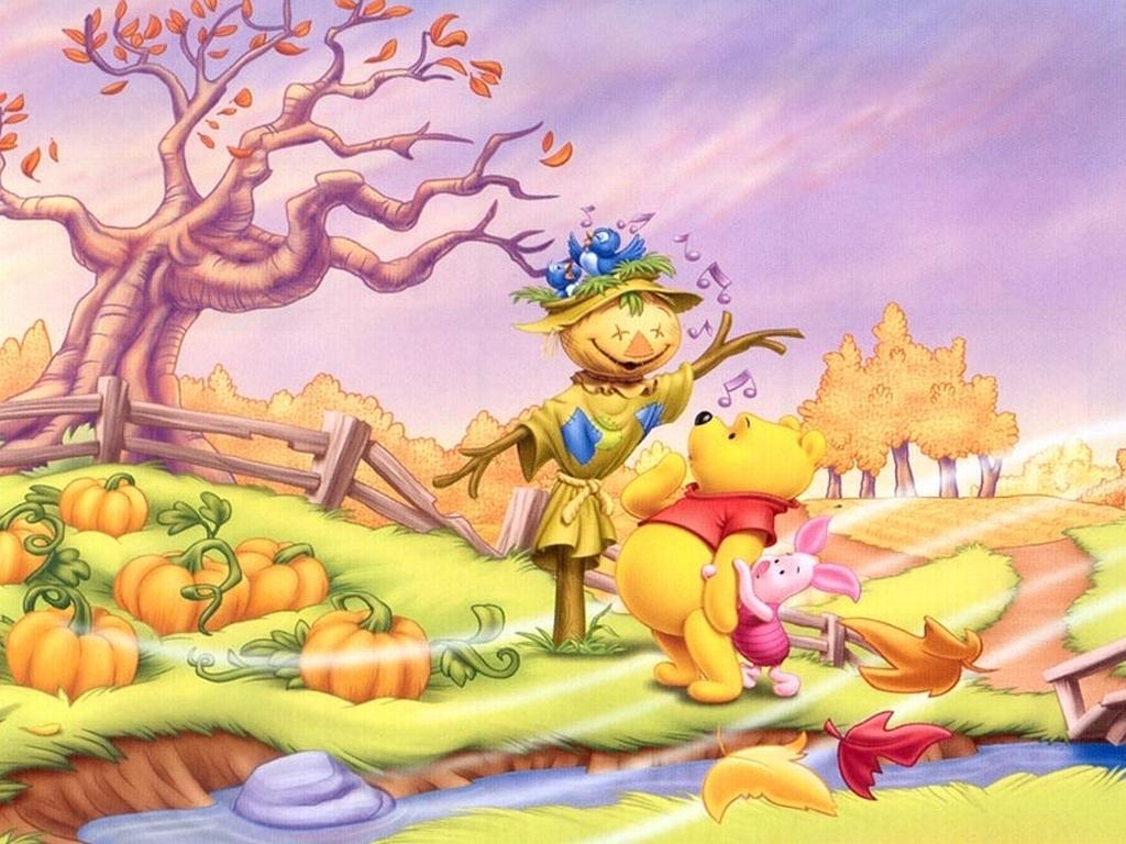 Winnie the Pooh Fall Wallpaper