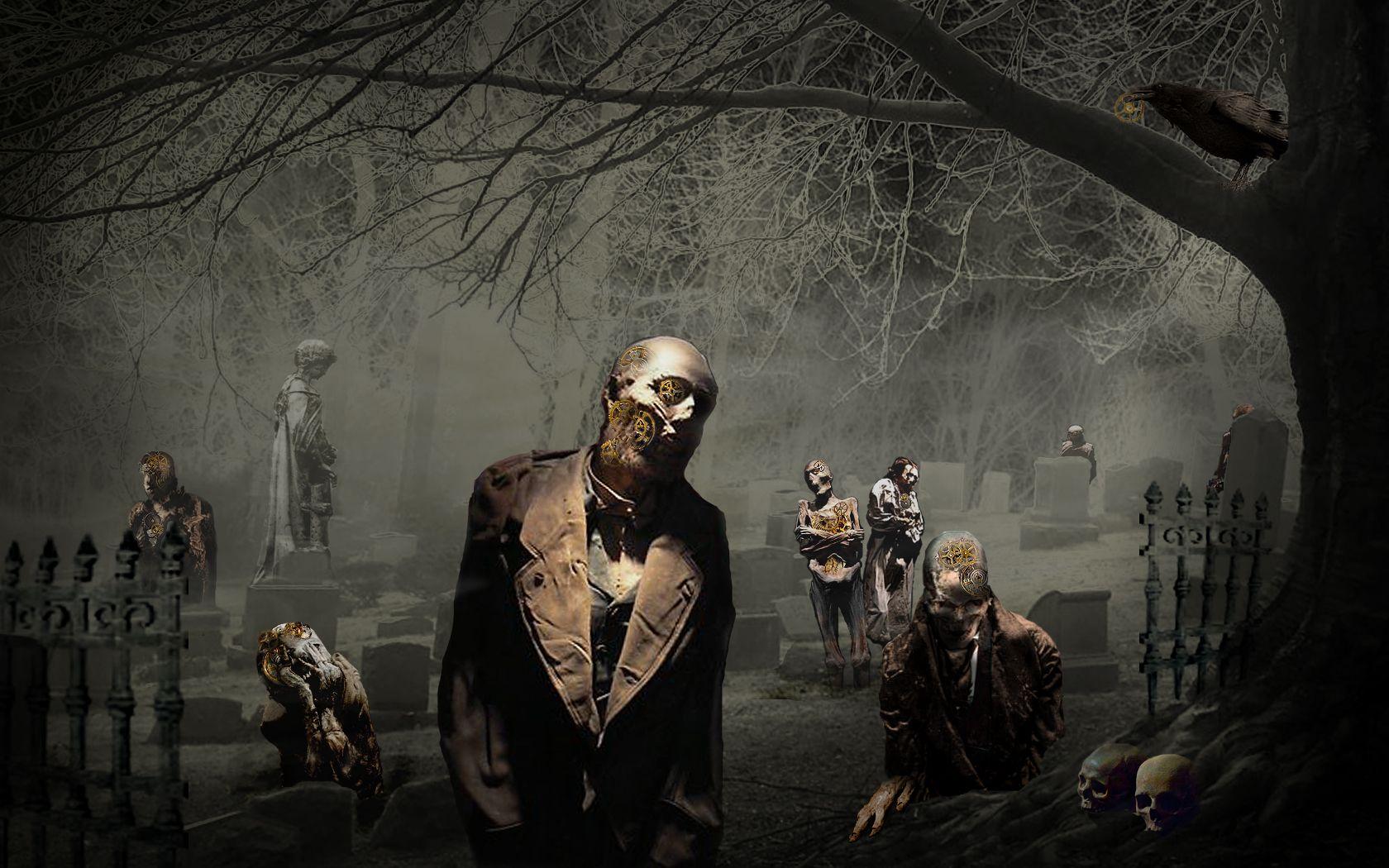 Halloween desktop wallpaper, Scary wallpaper, Zombie wallpaper