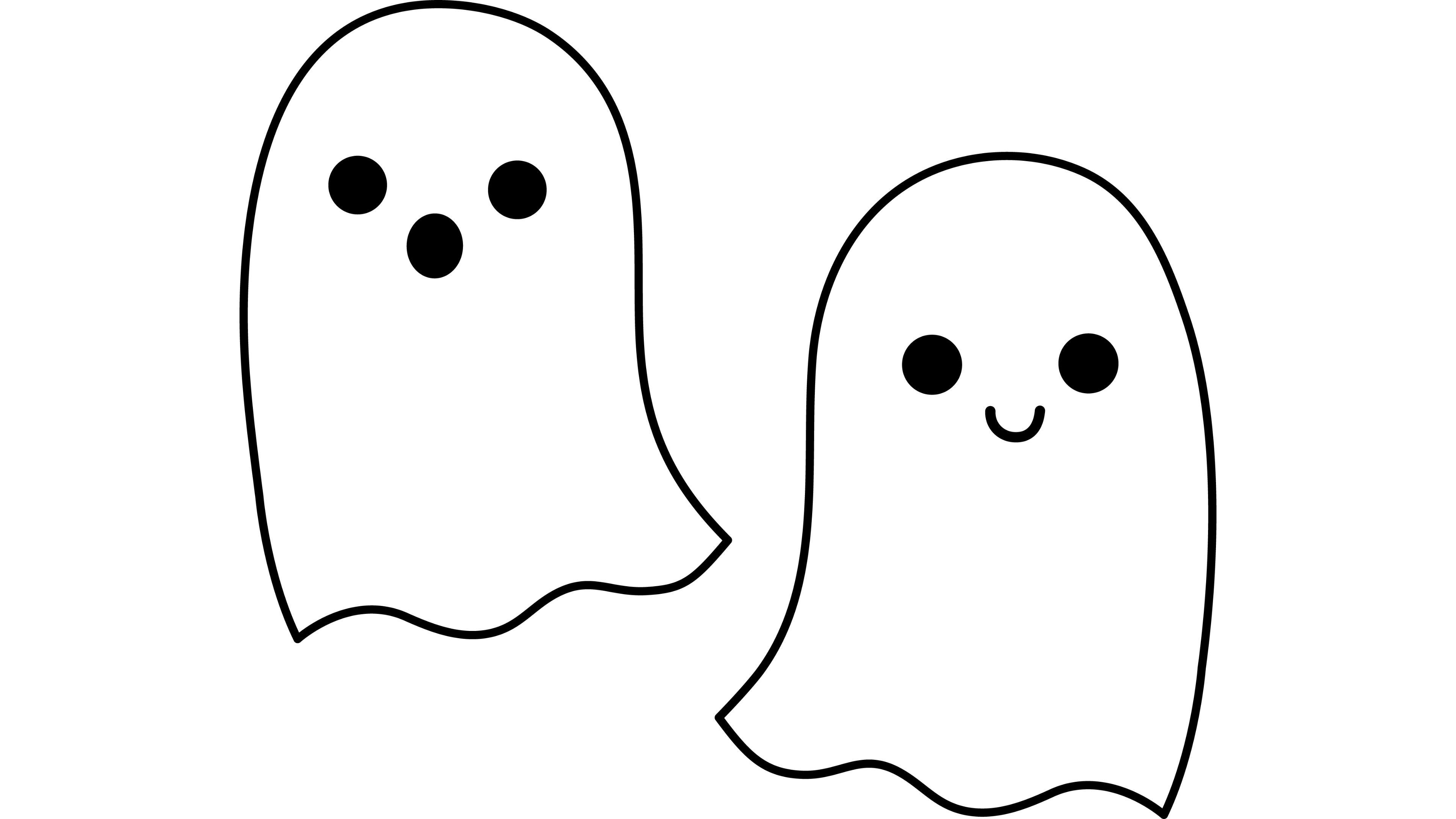 White Ghosts Halloween S 4K wallpaper