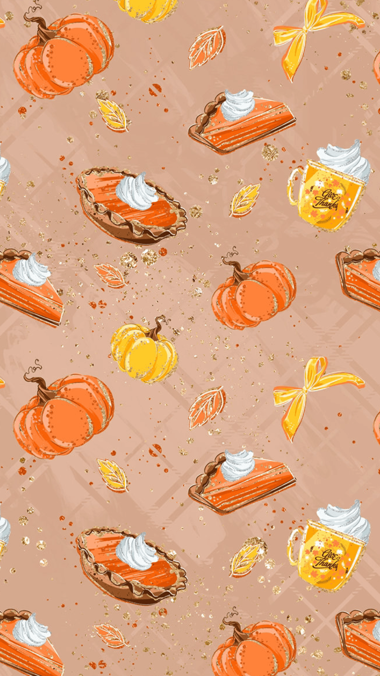 Pumpkin Pie. Planner. Cute fall wallpaper, Fall