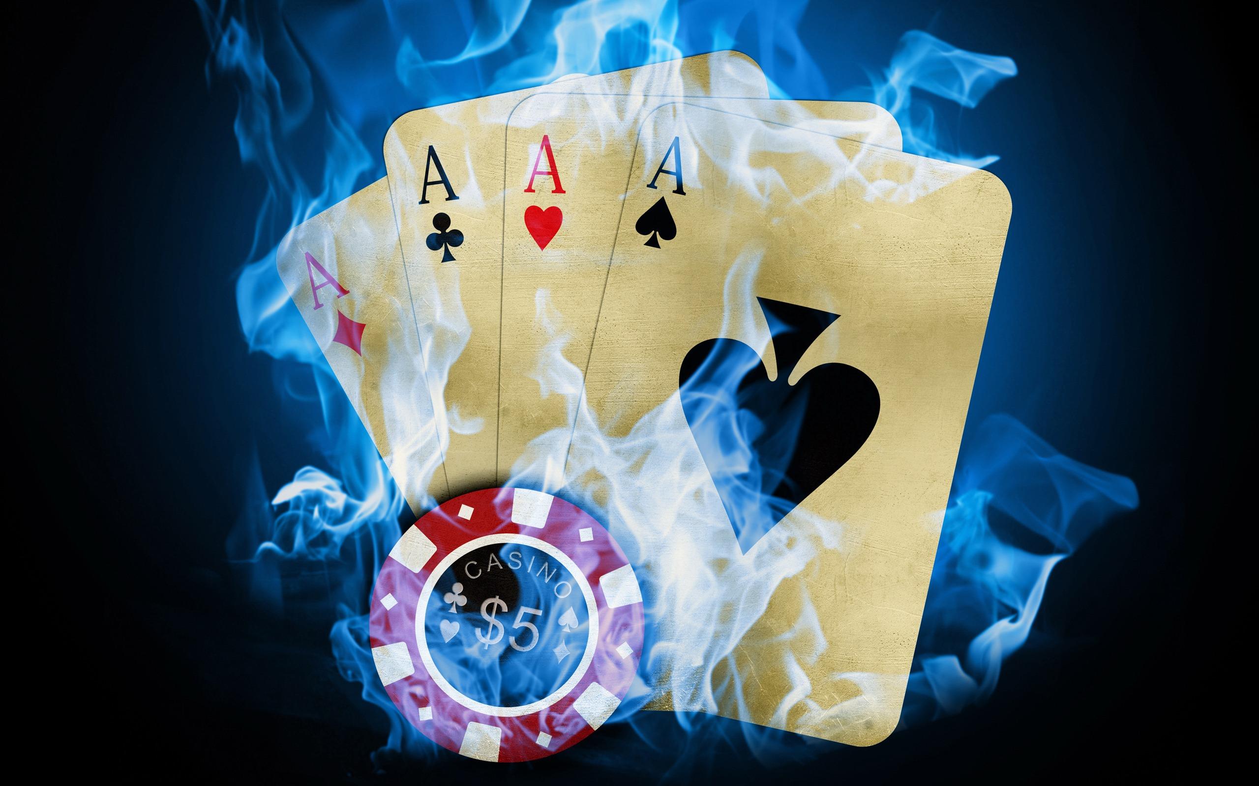 Playing Cards Smoky Aces Wallpaper 2560×1600