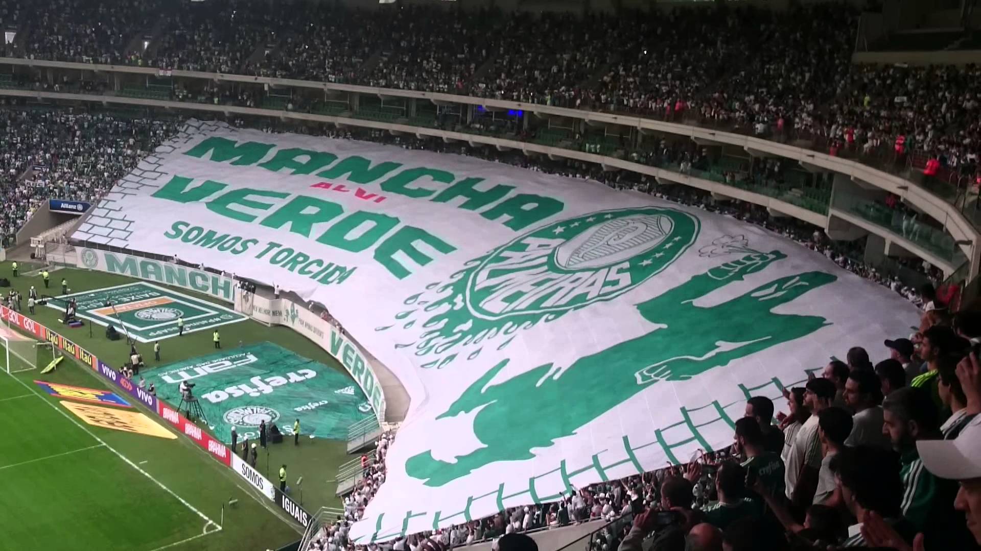 Organizada do Palmeiras prepara festa para Libertadores