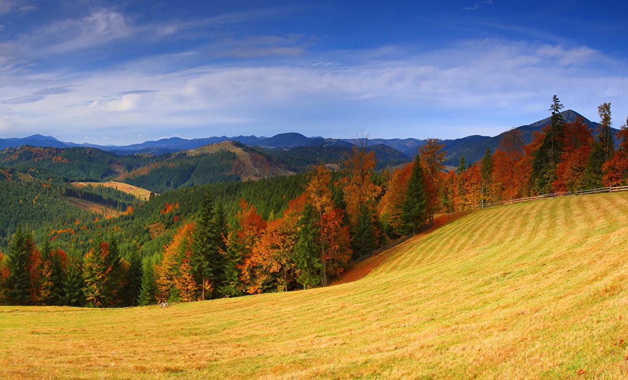 Desktop Wallpaper Zakarpattia Ukraine Autumn Nature