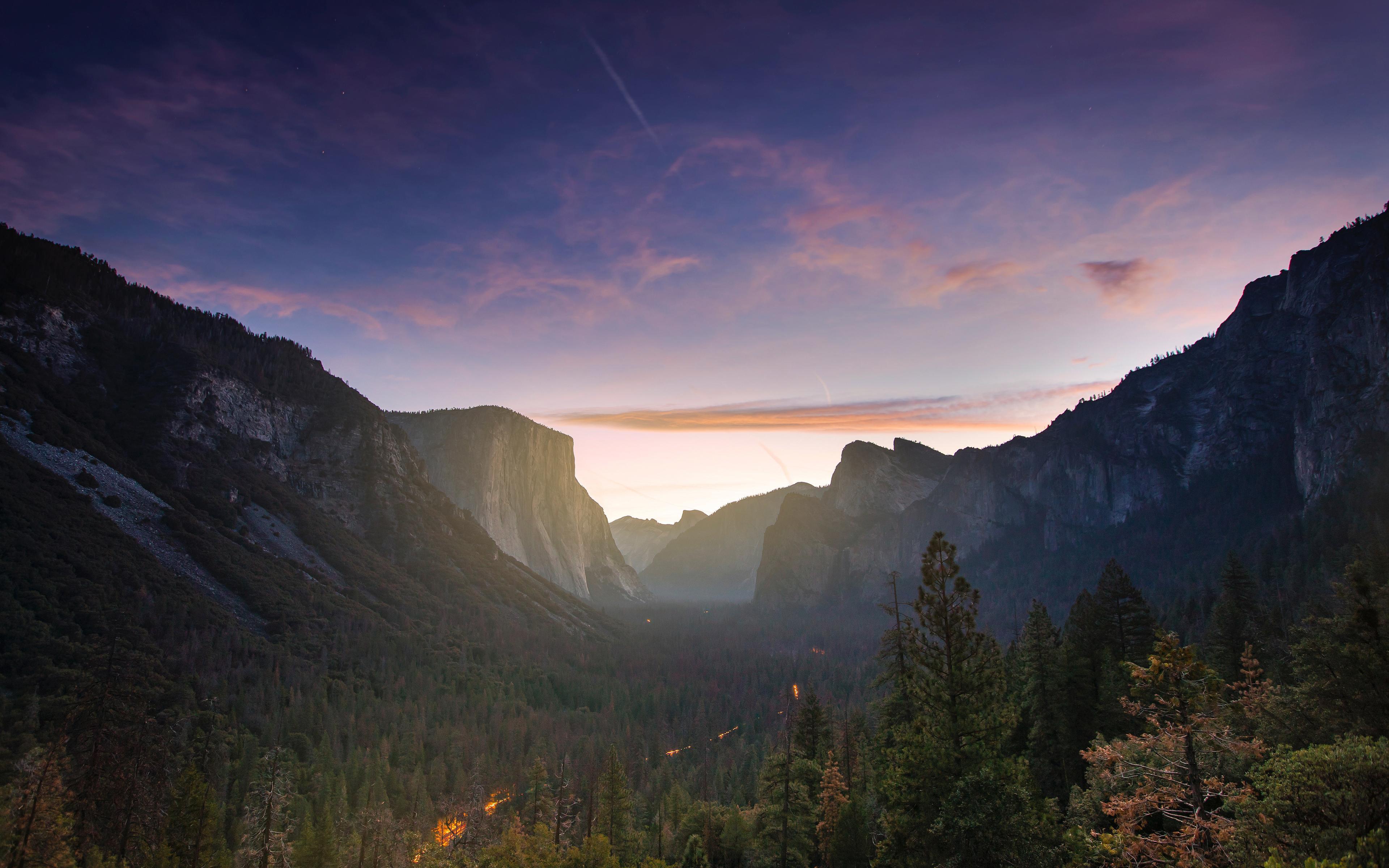 Yosemite Valley Sierra Nevada 4K Wallpaper. HD Wallpaper