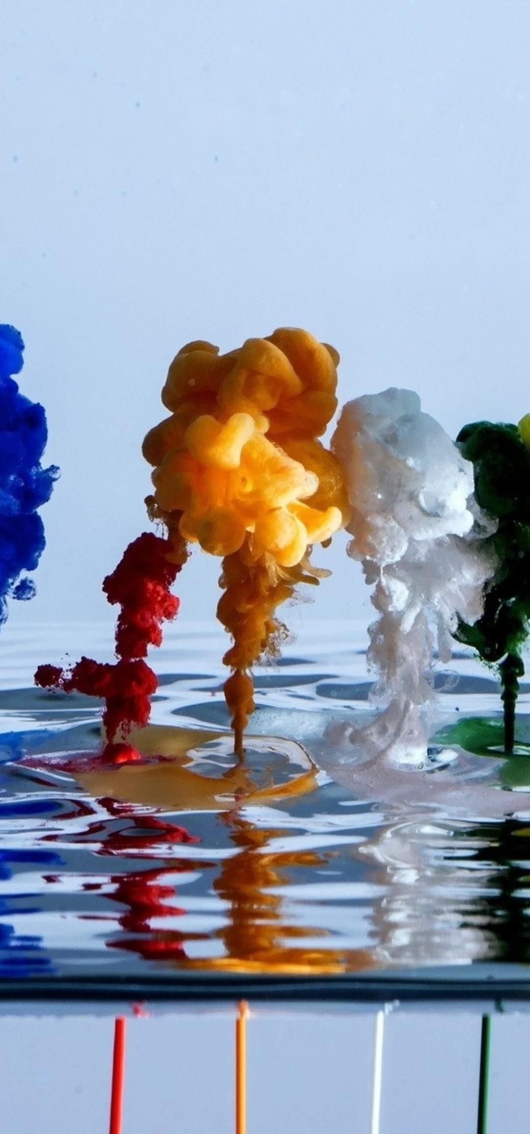 Download 1080x2310 Colorful Explosion, Water, Paint
